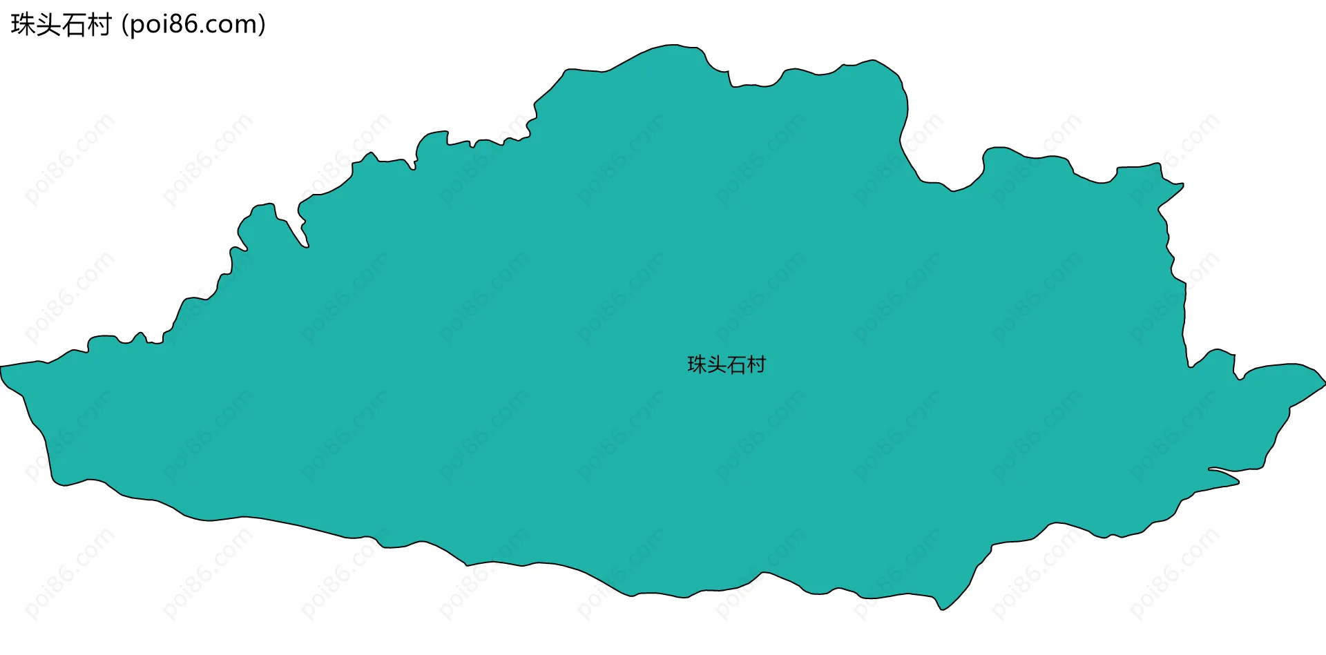 珠头石村边界地图