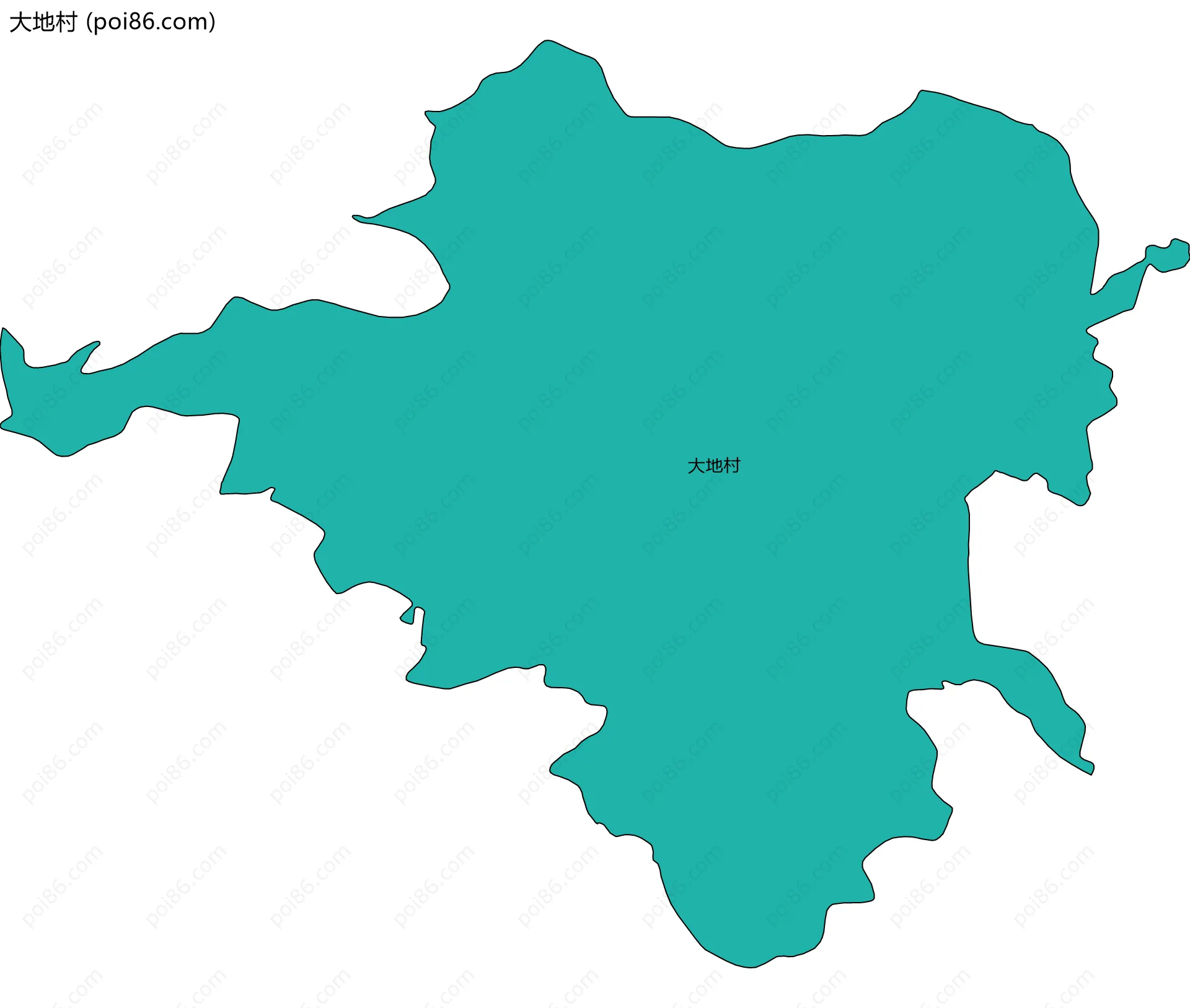 大地村边界地图