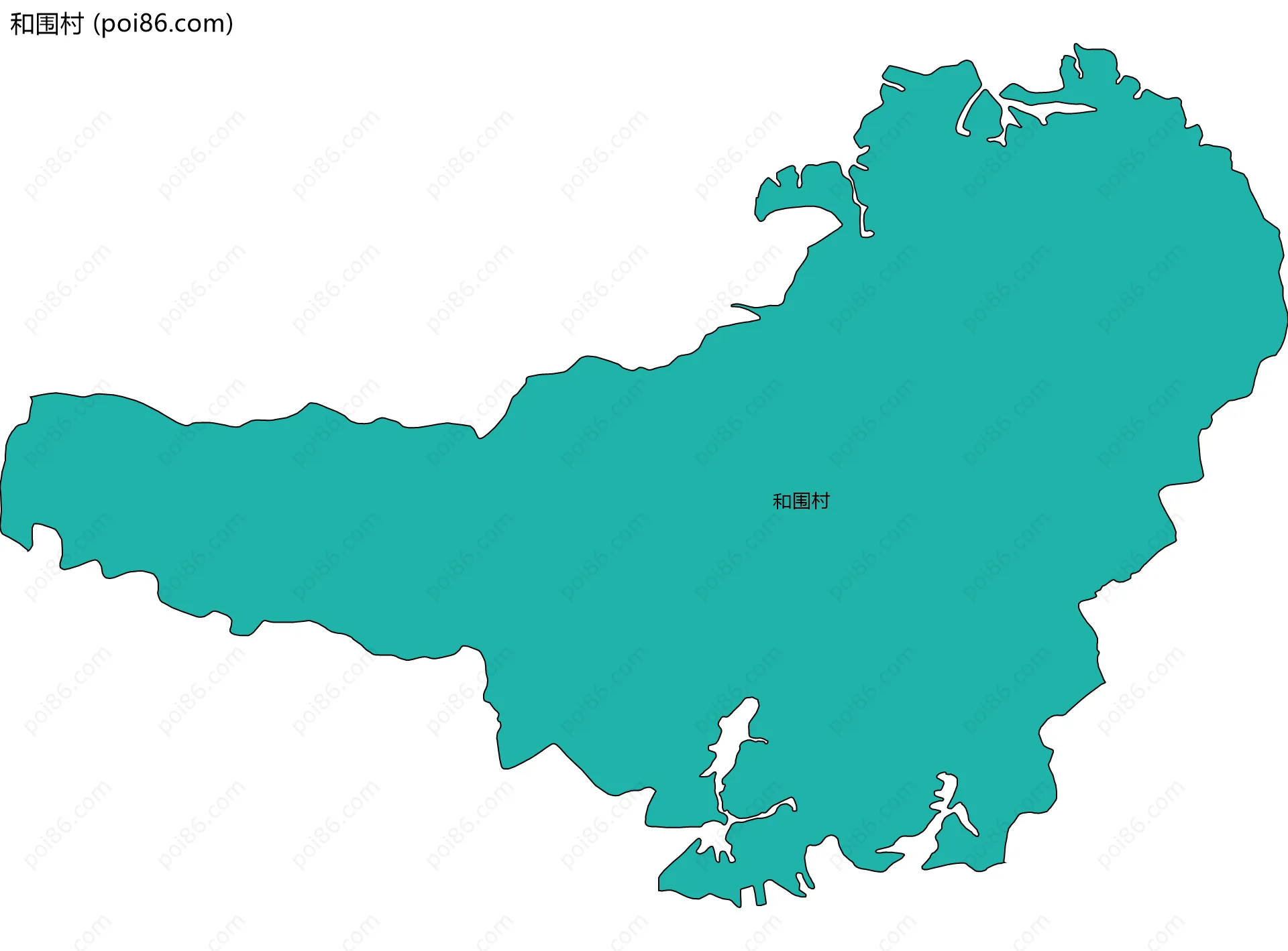 和围村边界地图