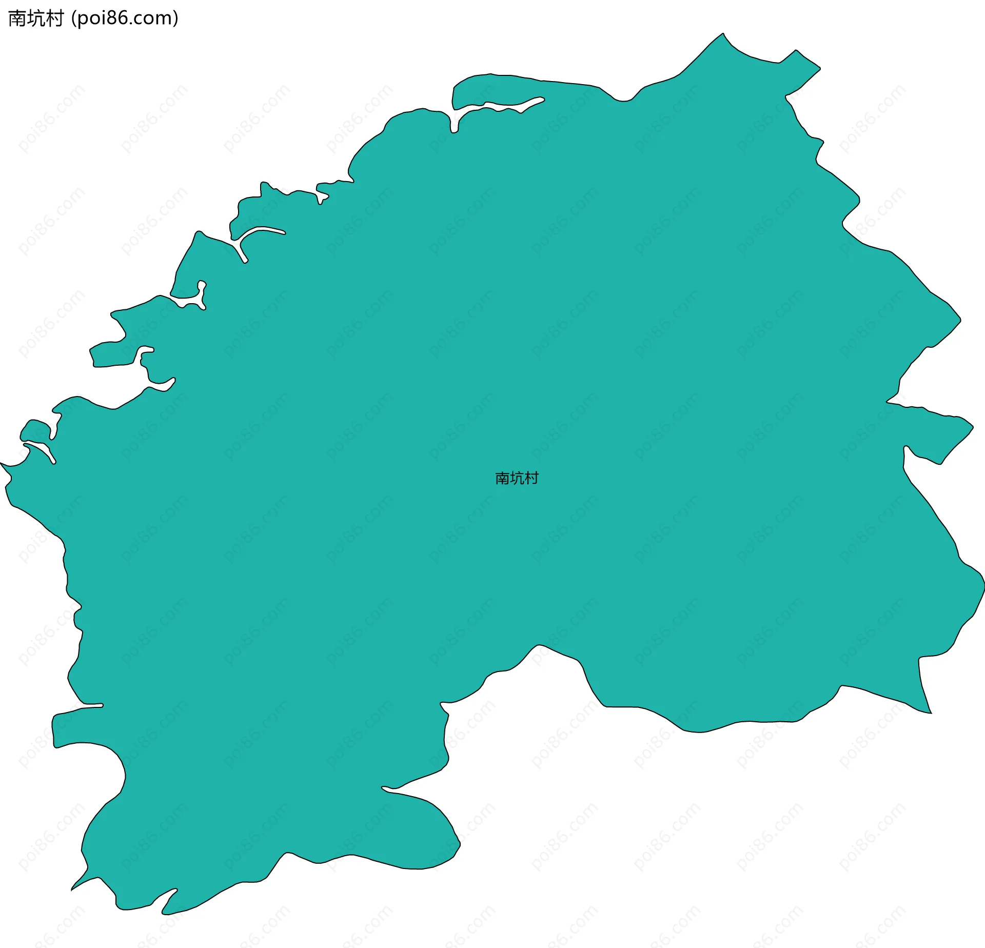 南坑村边界地图