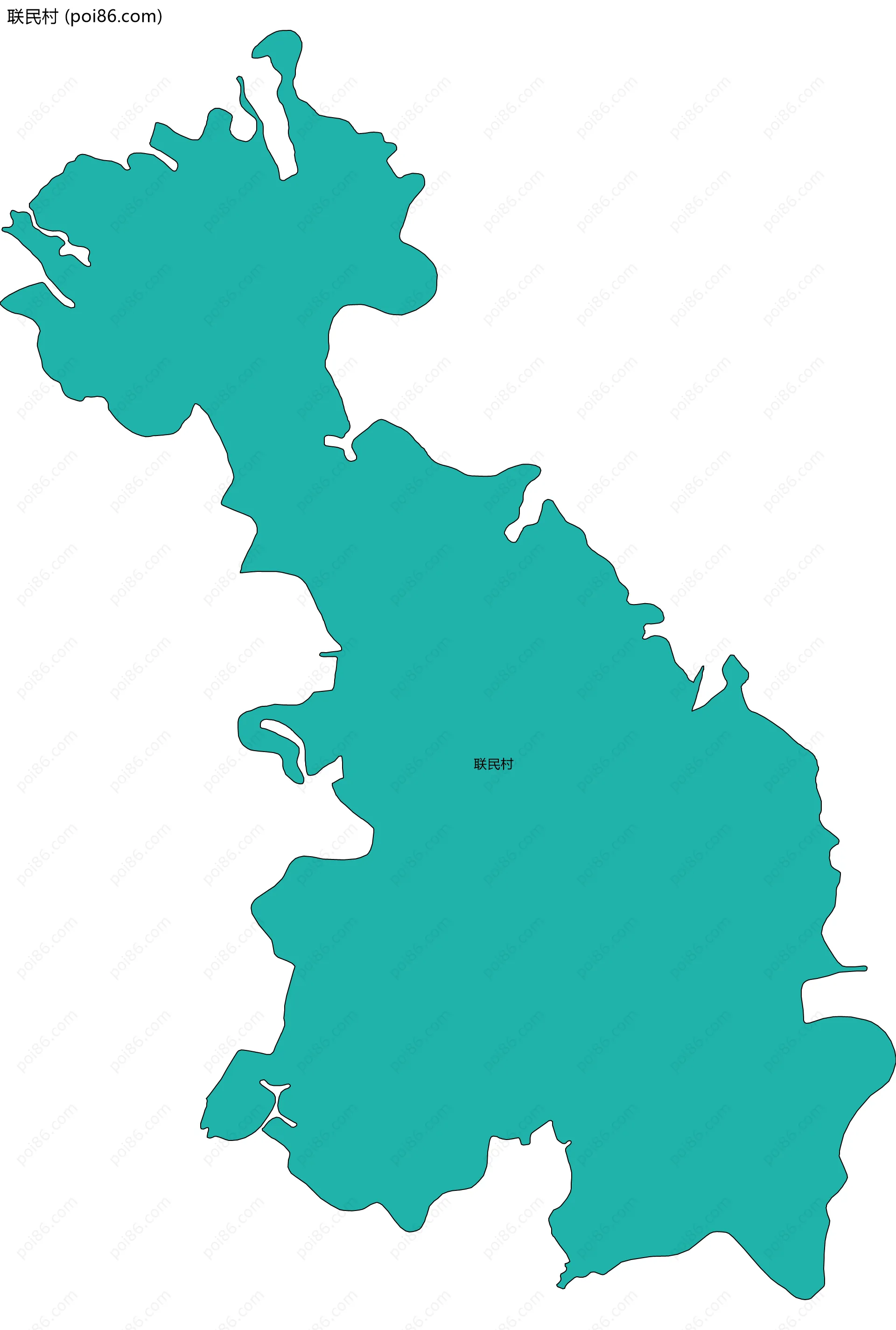 联民村边界地图