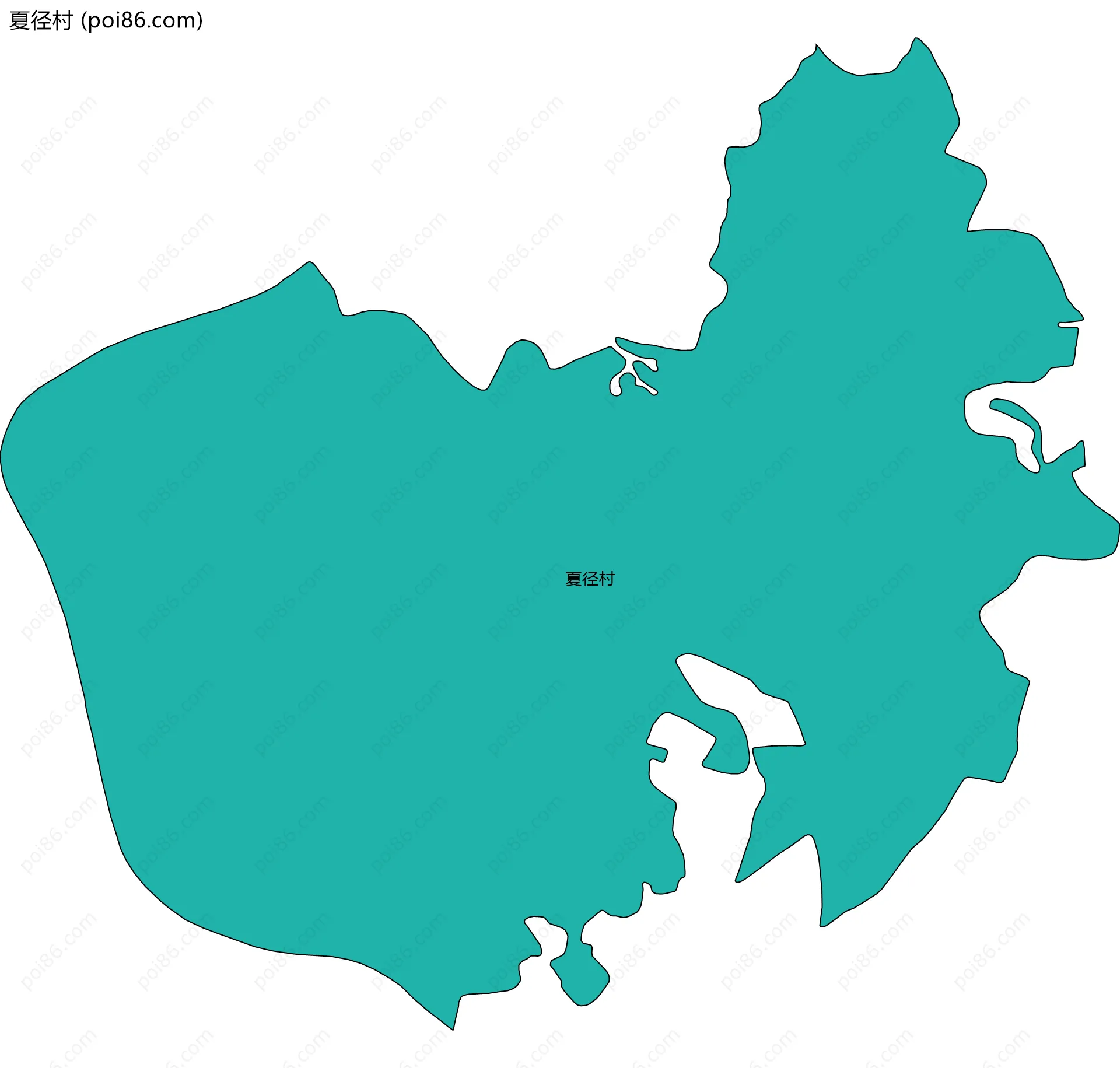 夏径村边界地图