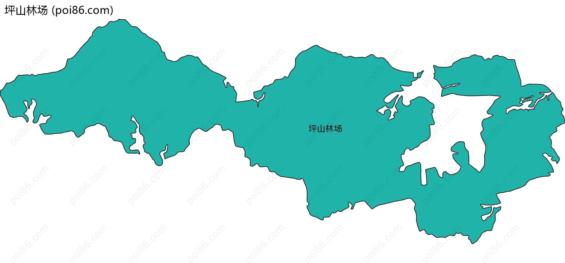 坪山林场边界地图