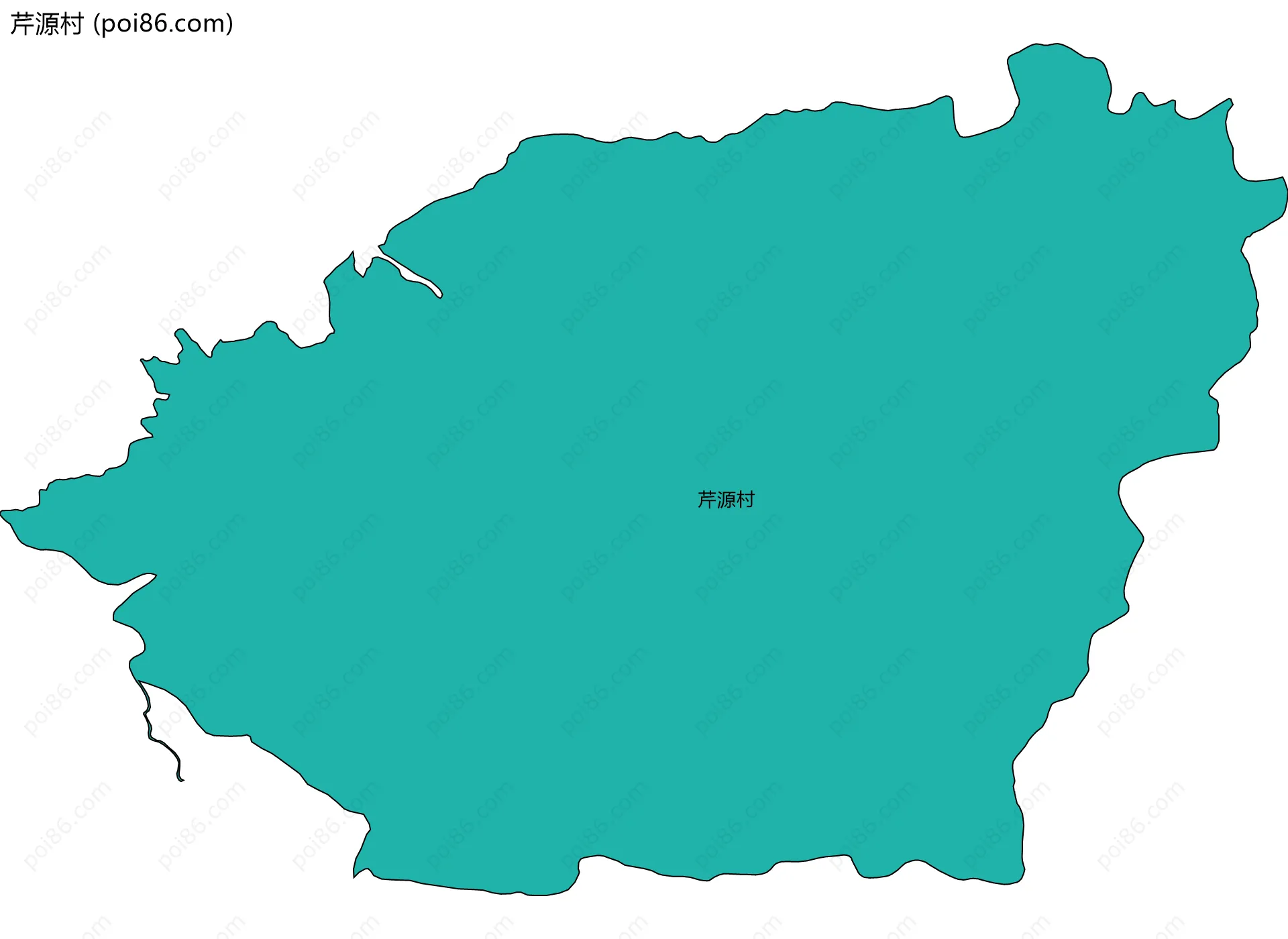 芹源村边界地图