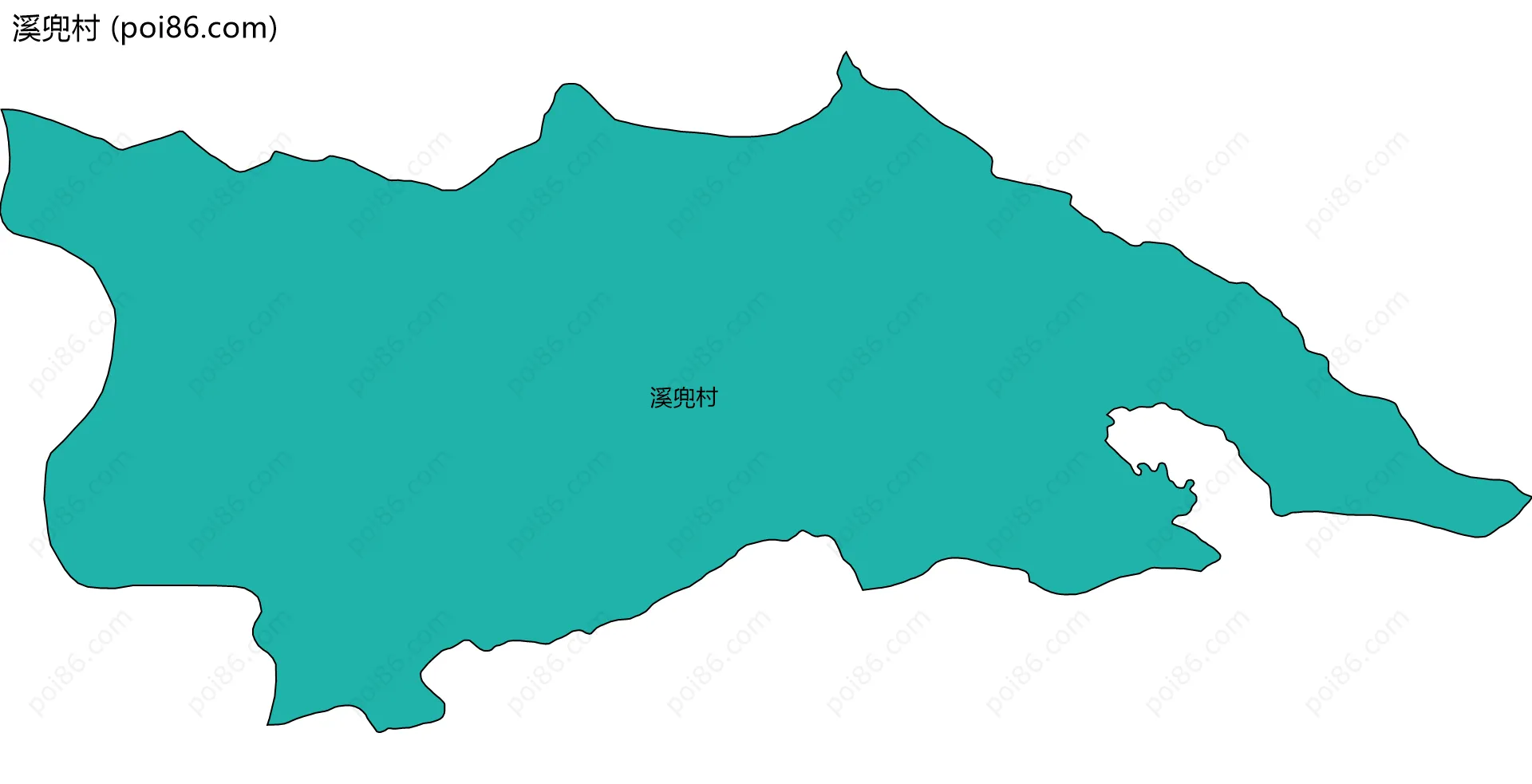 溪兜村边界地图