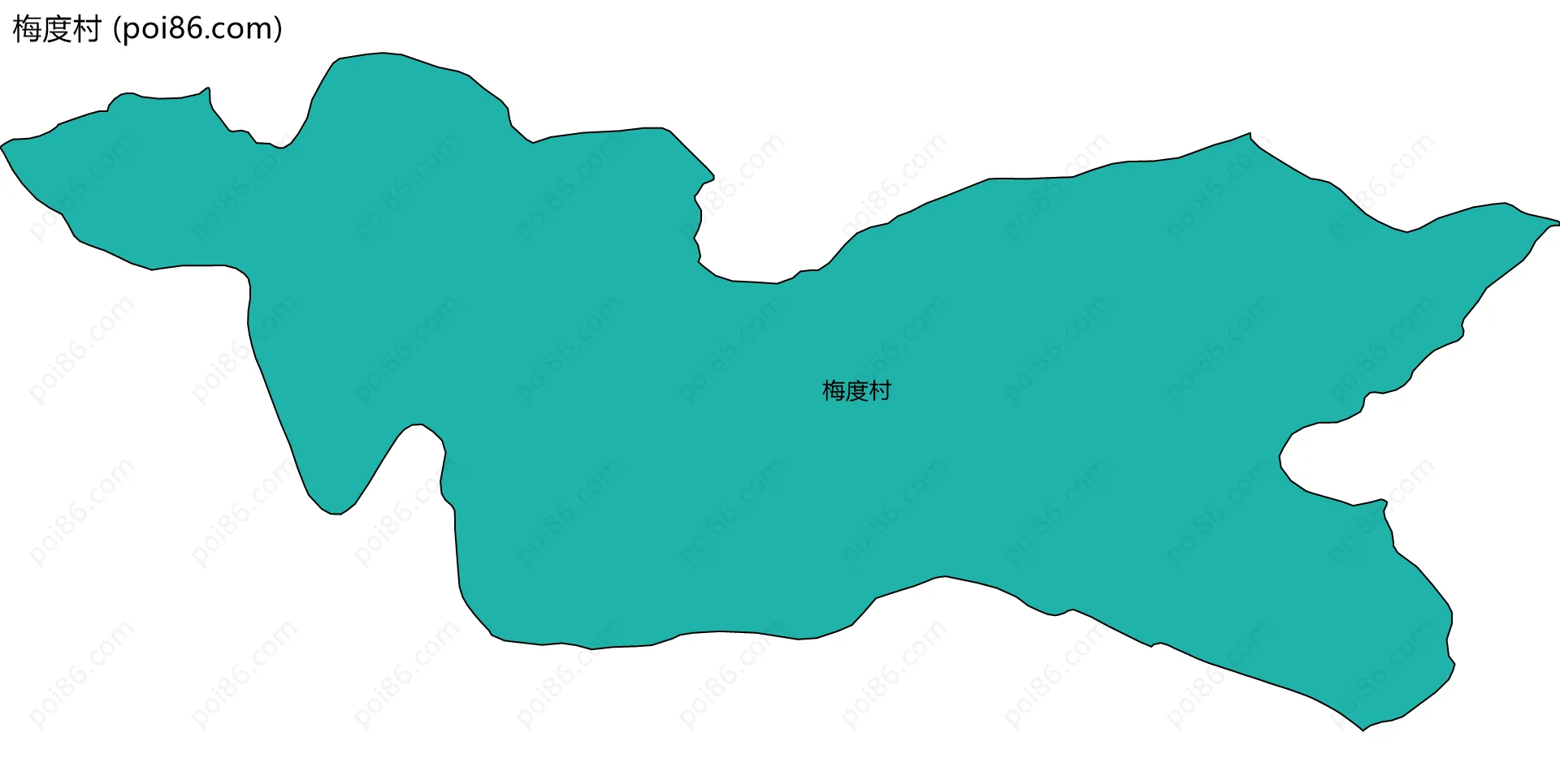 梅度村边界地图