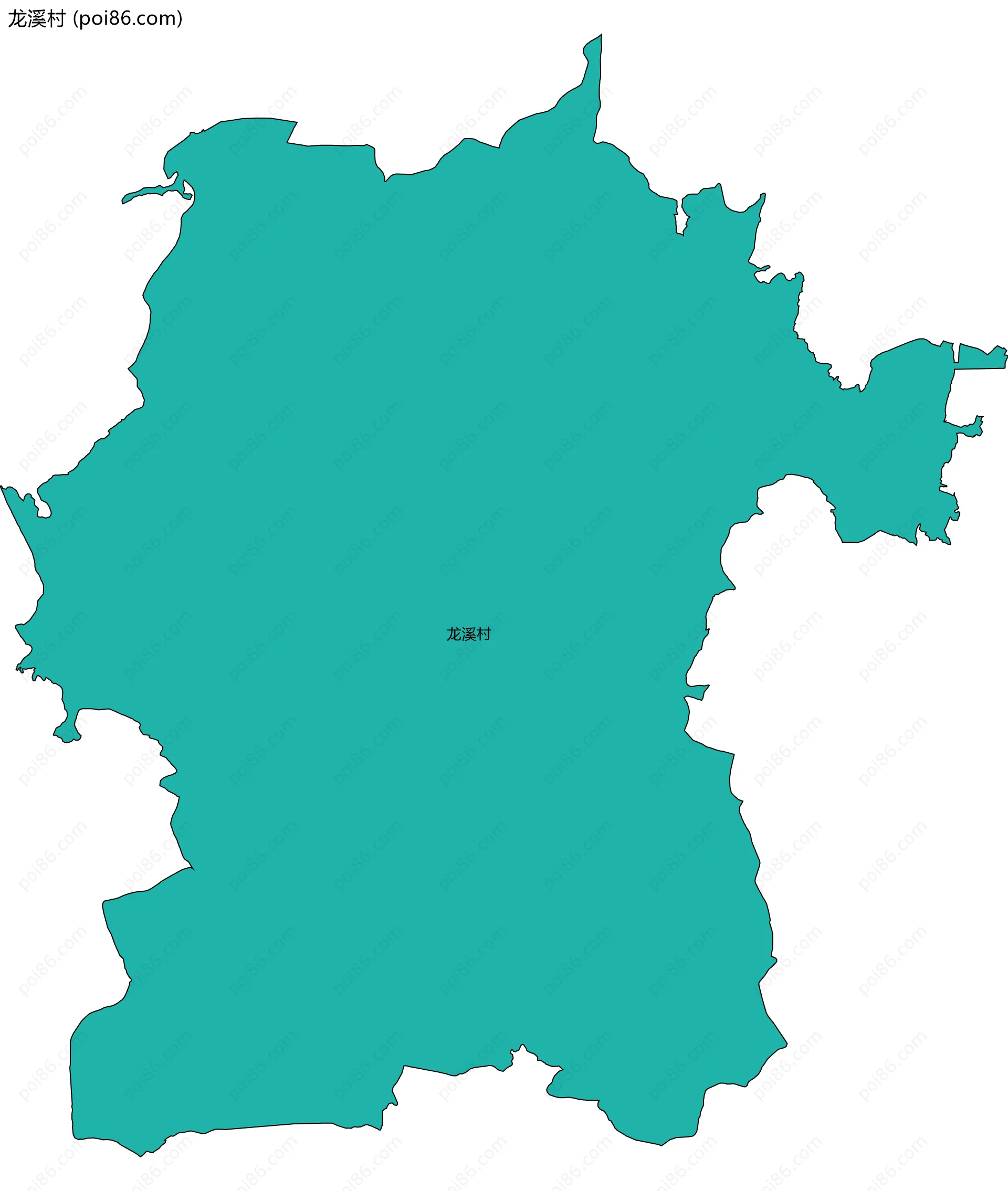 龙溪村边界地图