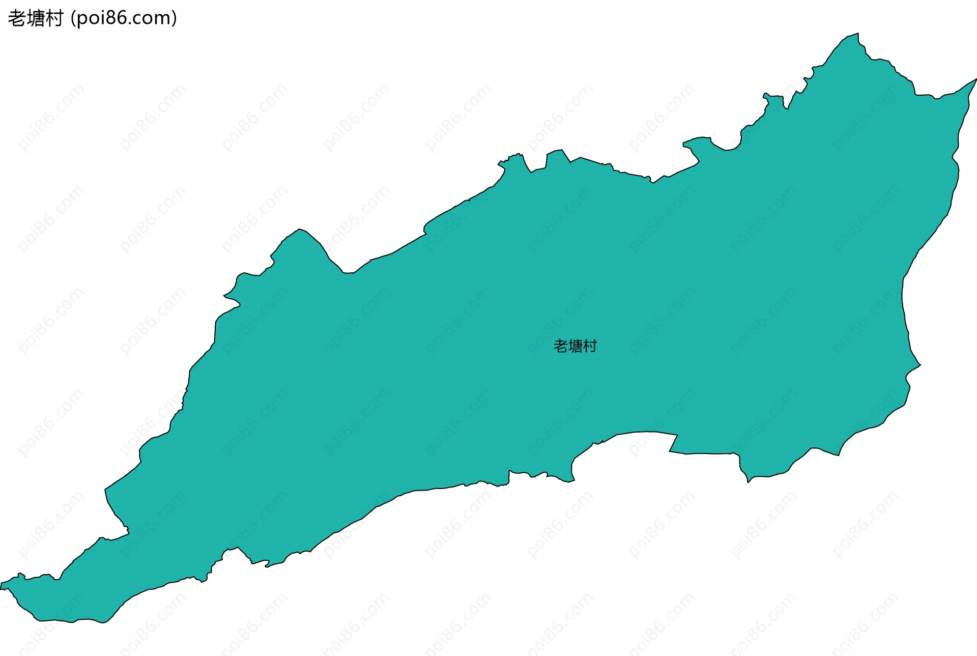 老塘村边界地图