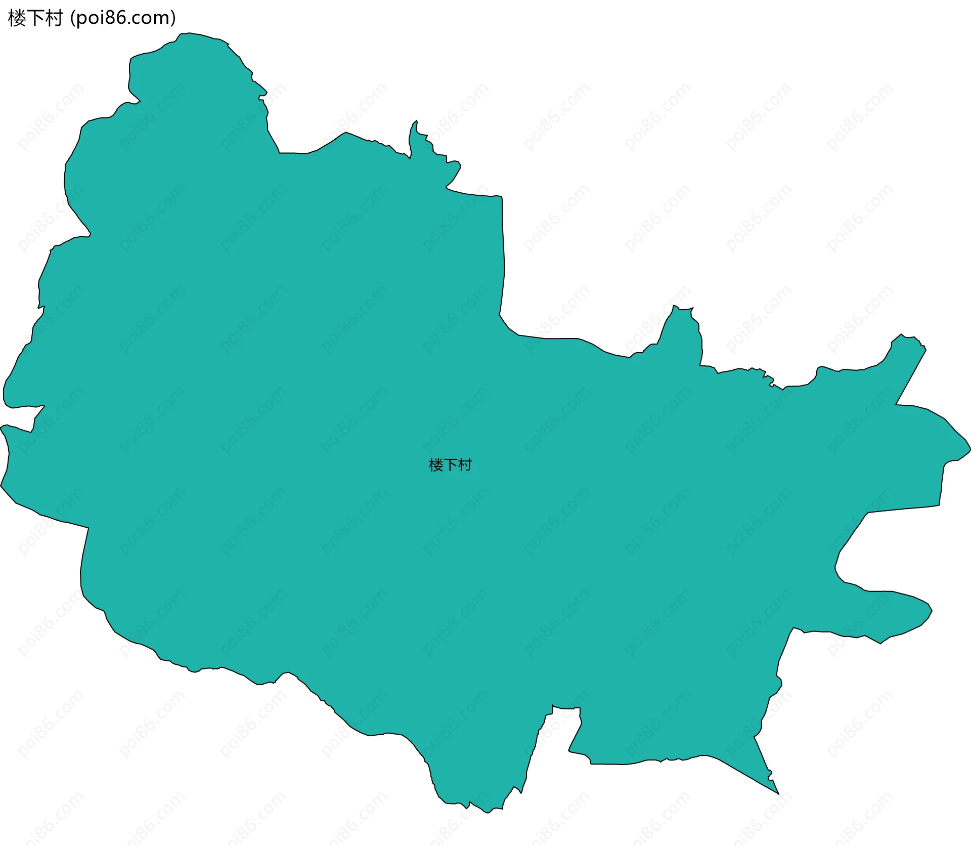 楼下村边界地图