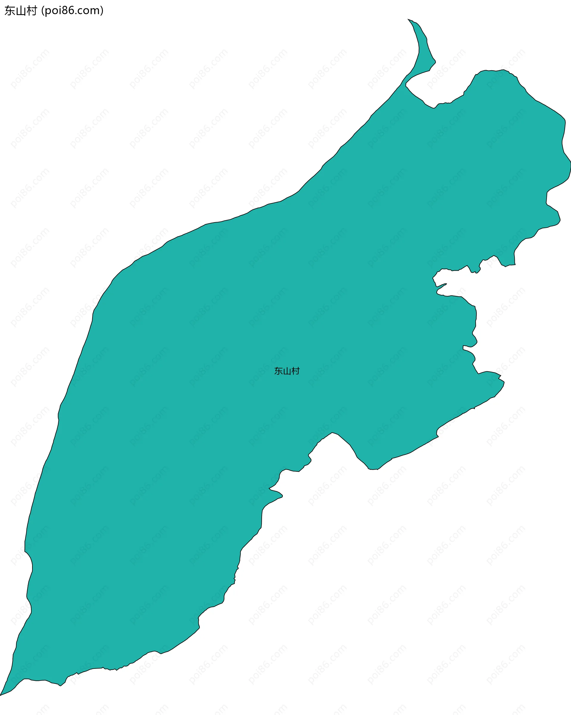 东山村边界地图