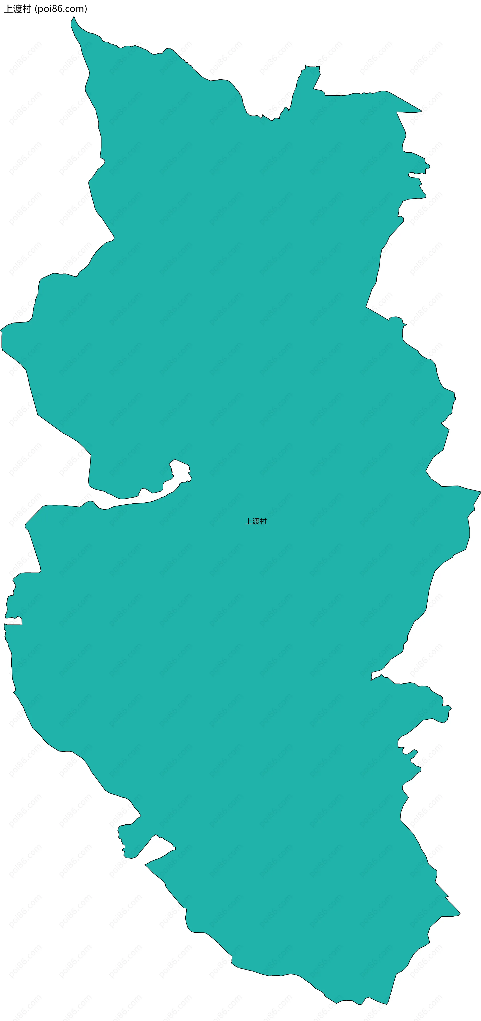 上渡村边界地图