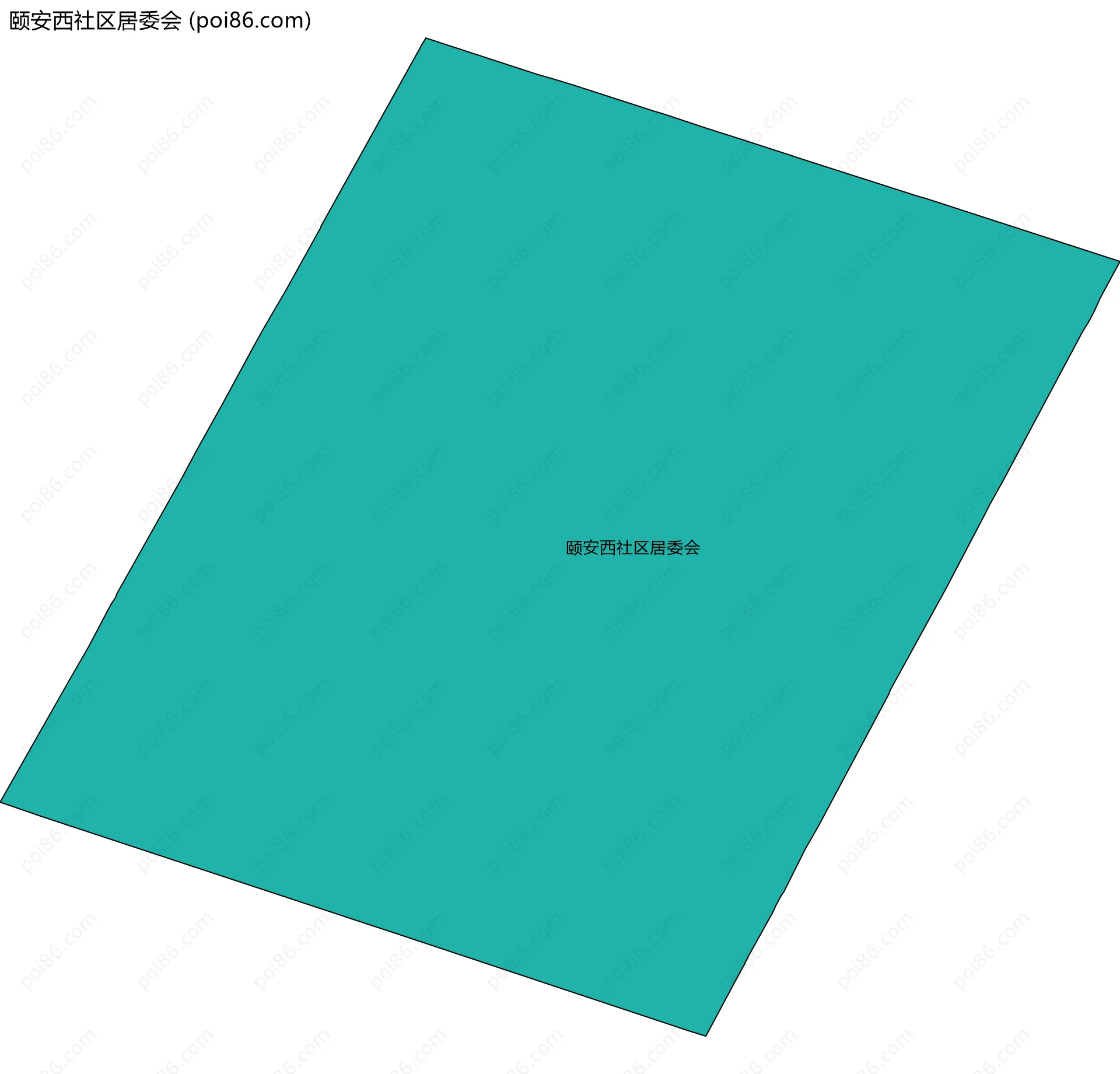 颐安西社区居委会边界地图