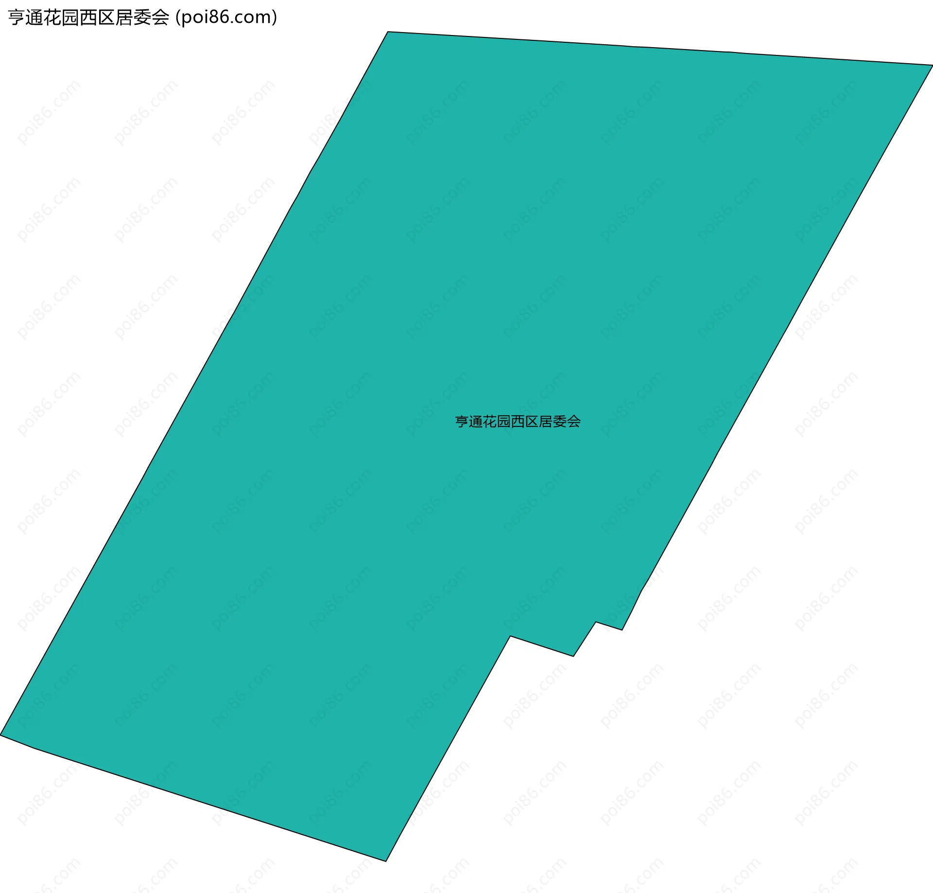 亨通花园西区居委会边界地图