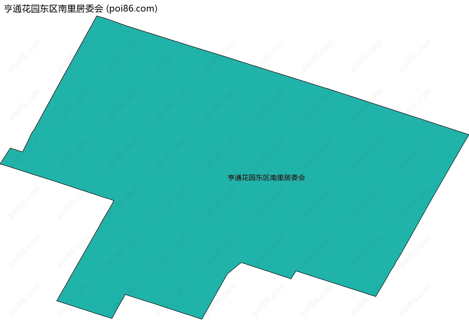 亨通花园东区南里居委会边界地图