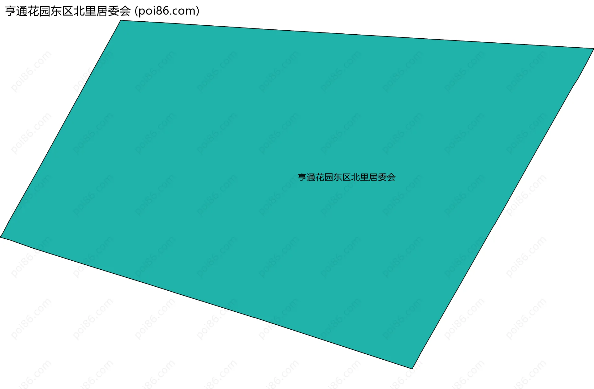 亨通花园东区北里居委会边界地图