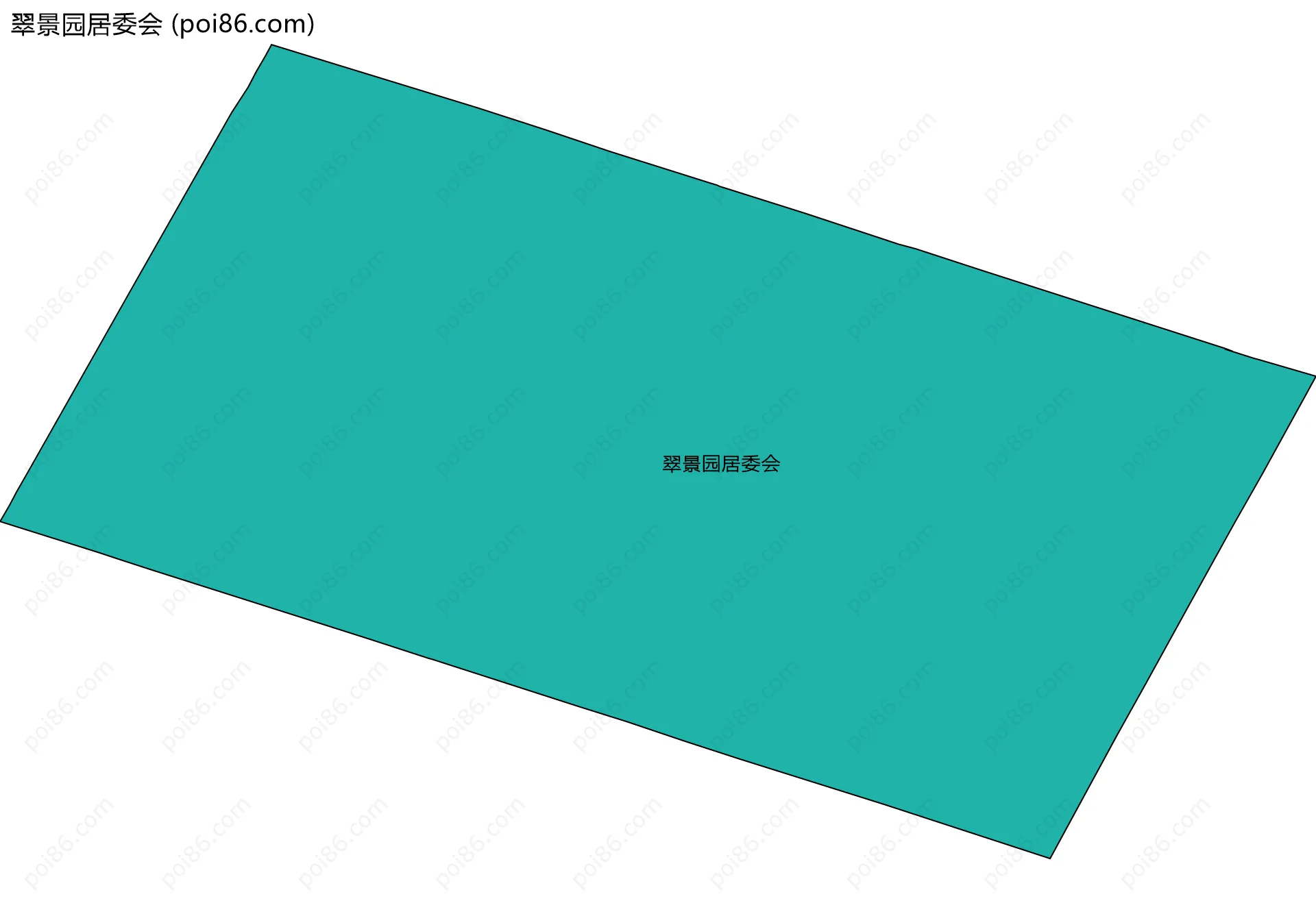 翠景园居委会边界地图