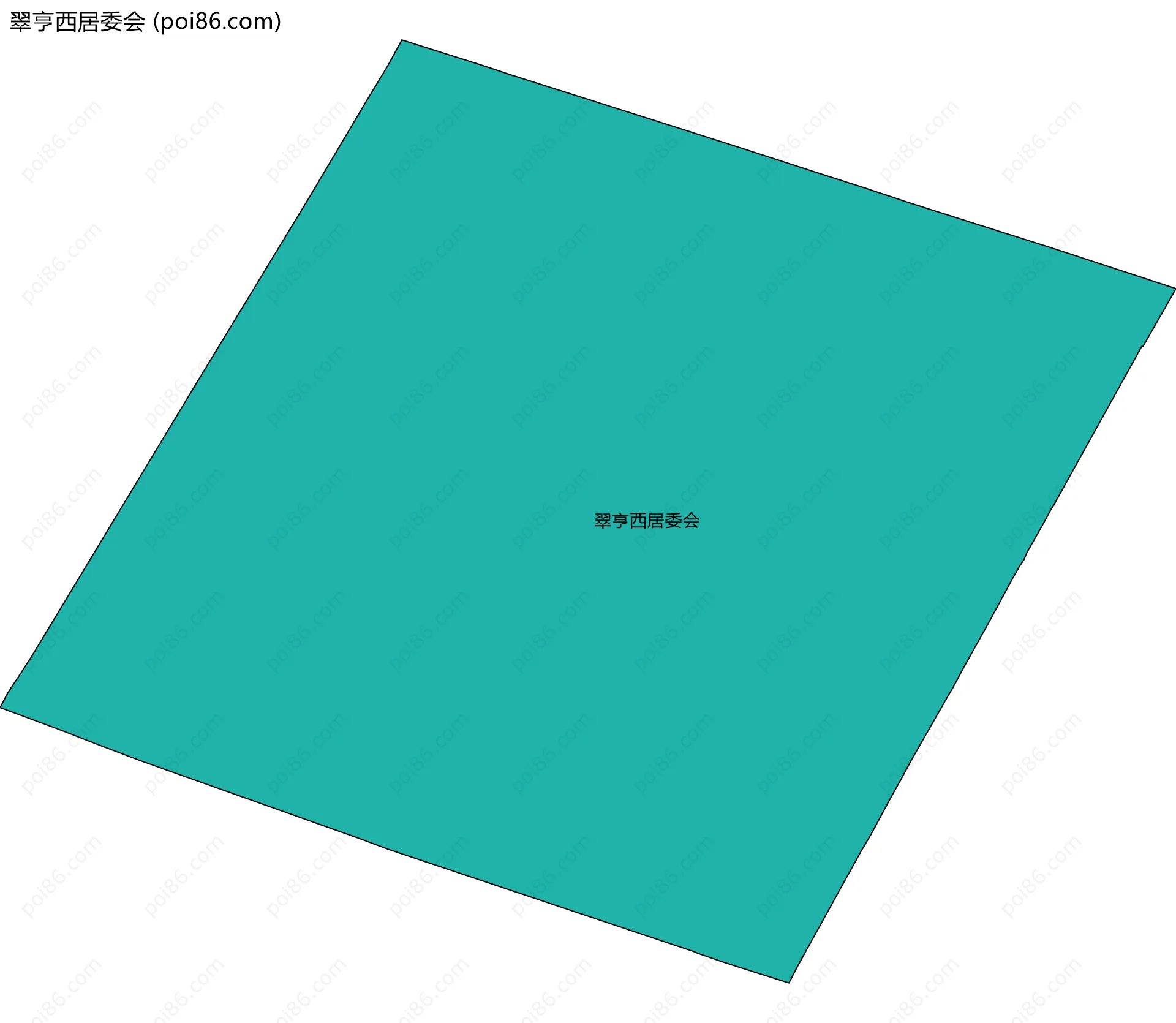 翠亨西居委会边界地图