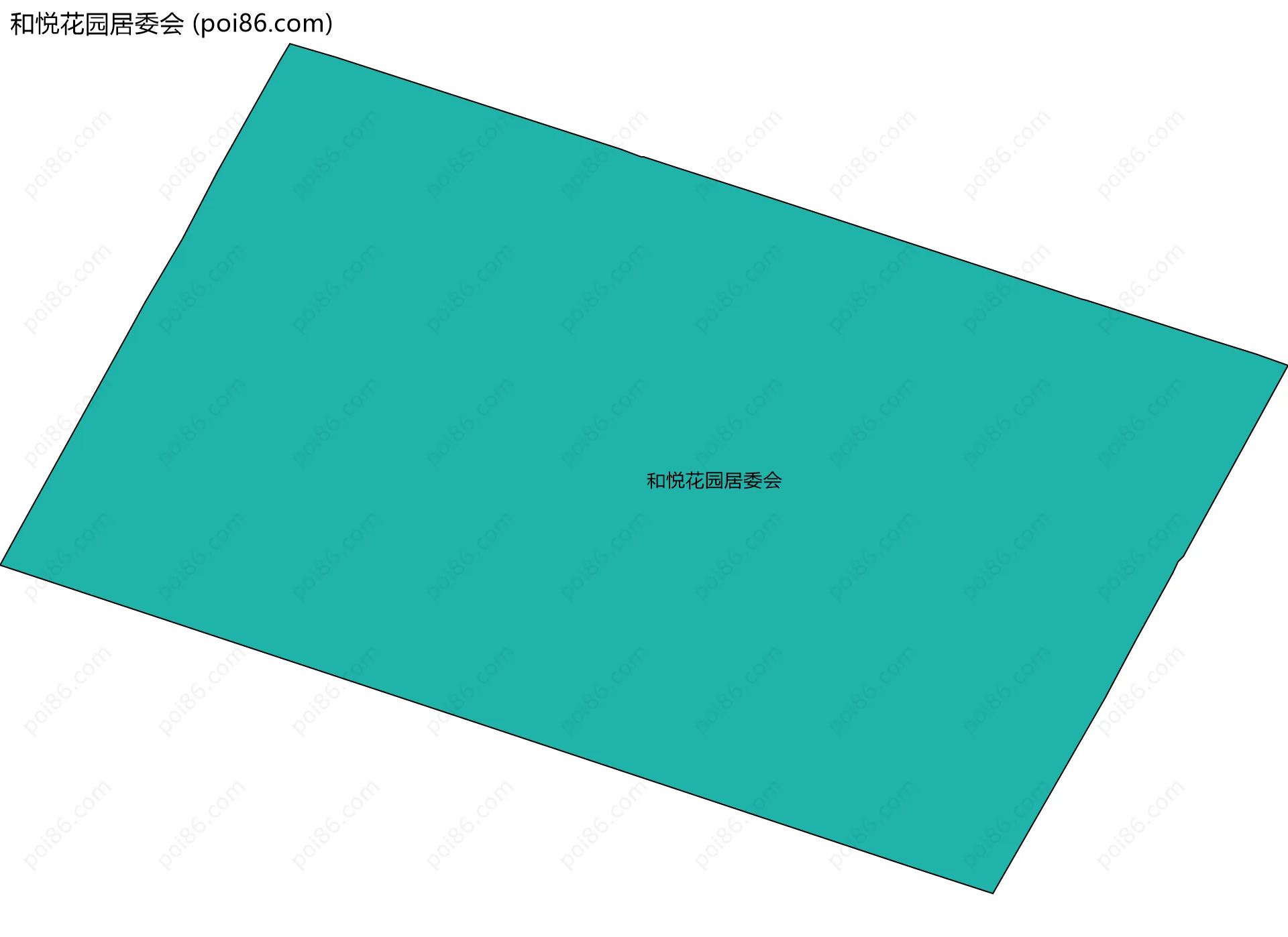和悦花园居委会边界地图