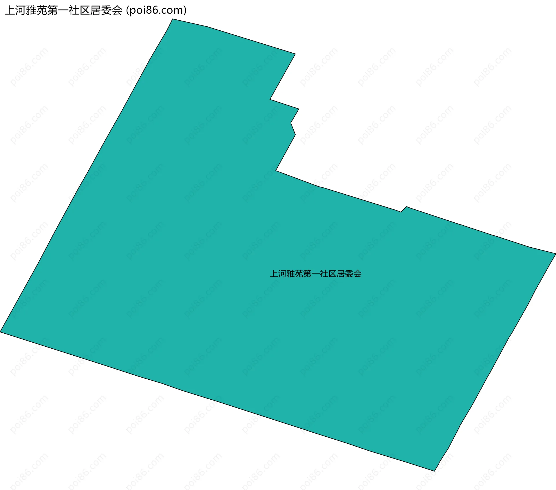 上河雅苑第一社区居委会边界地图