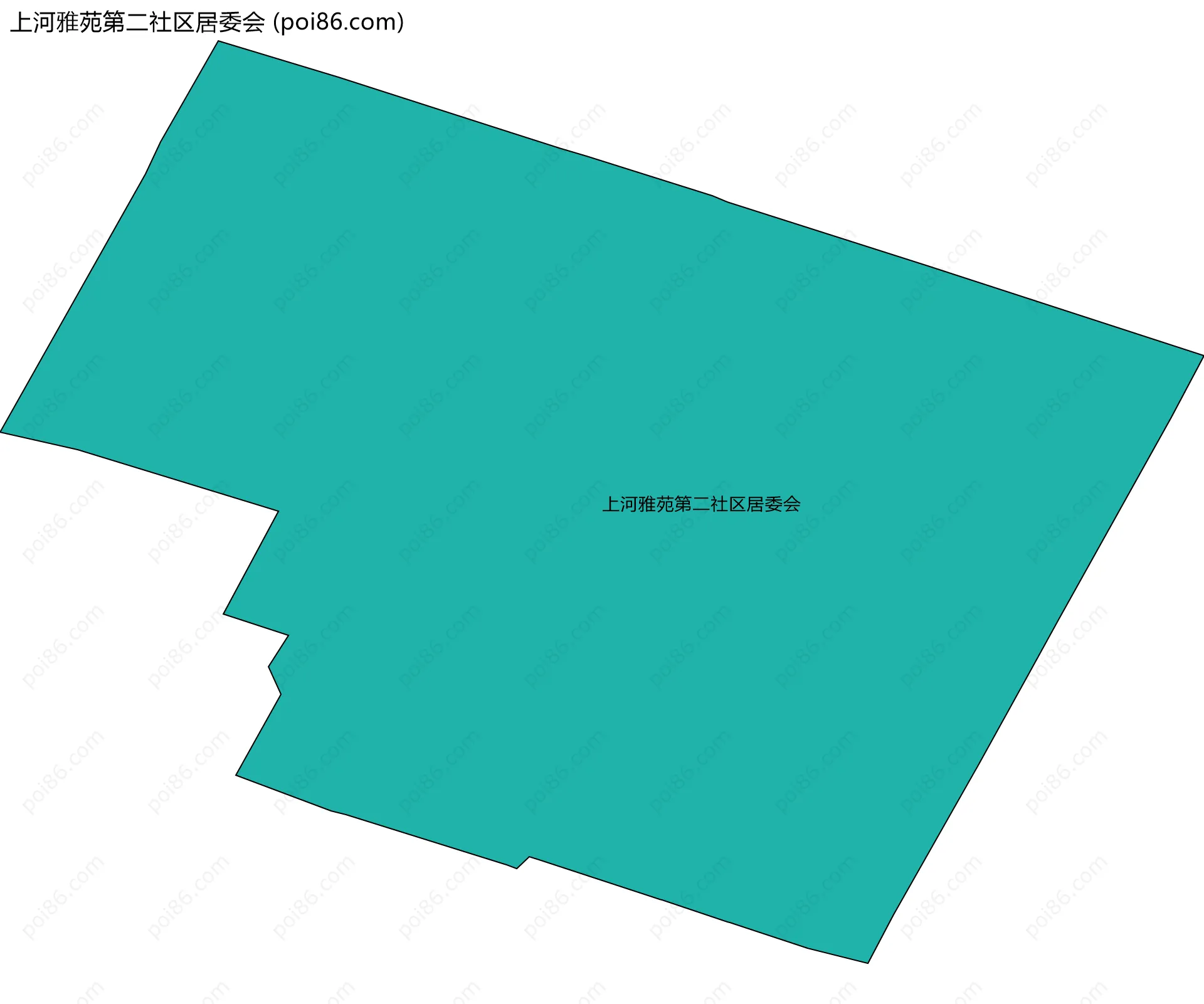上河雅苑第二社区居委会边界地图