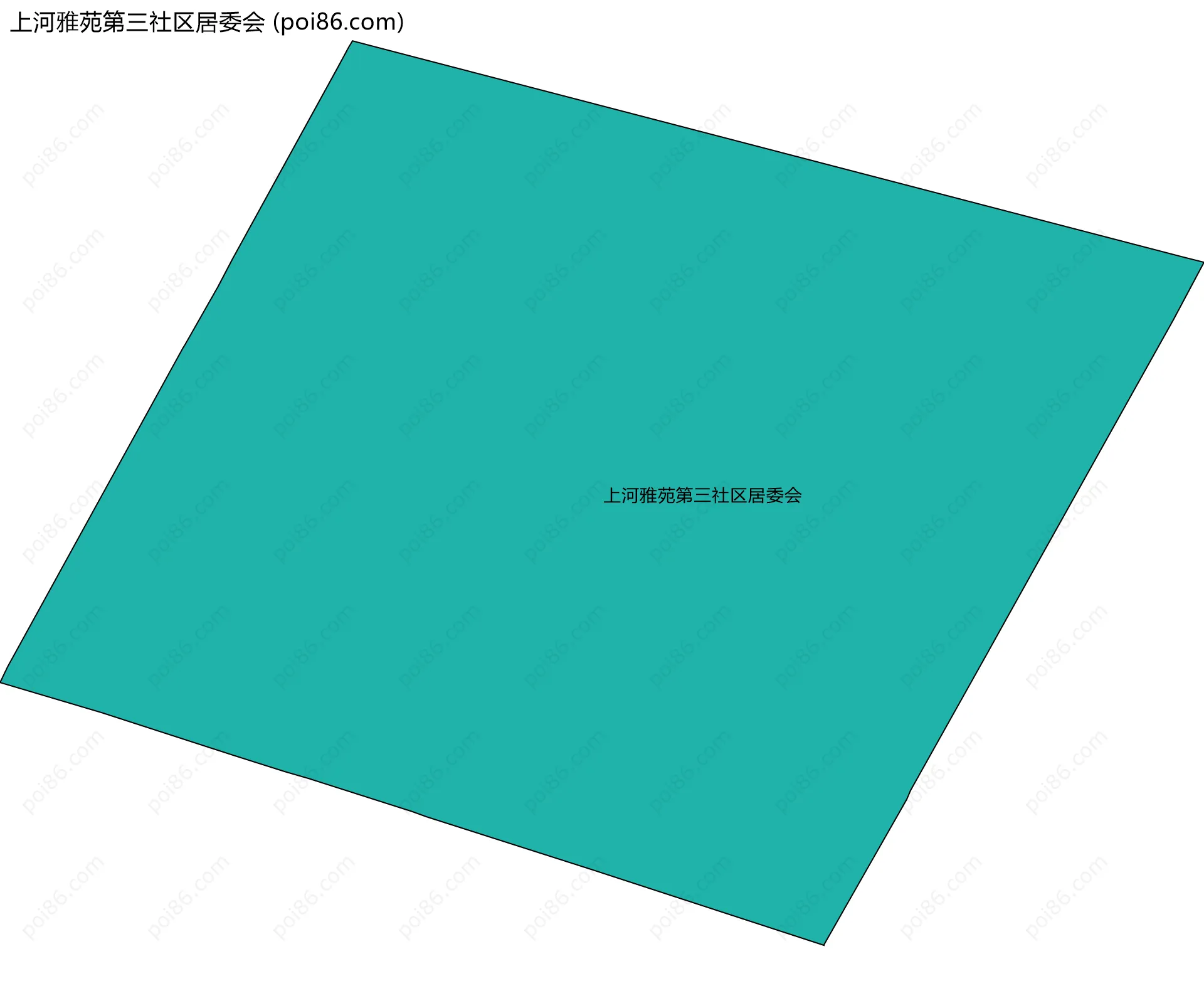 上河雅苑第三社区居委会边界地图