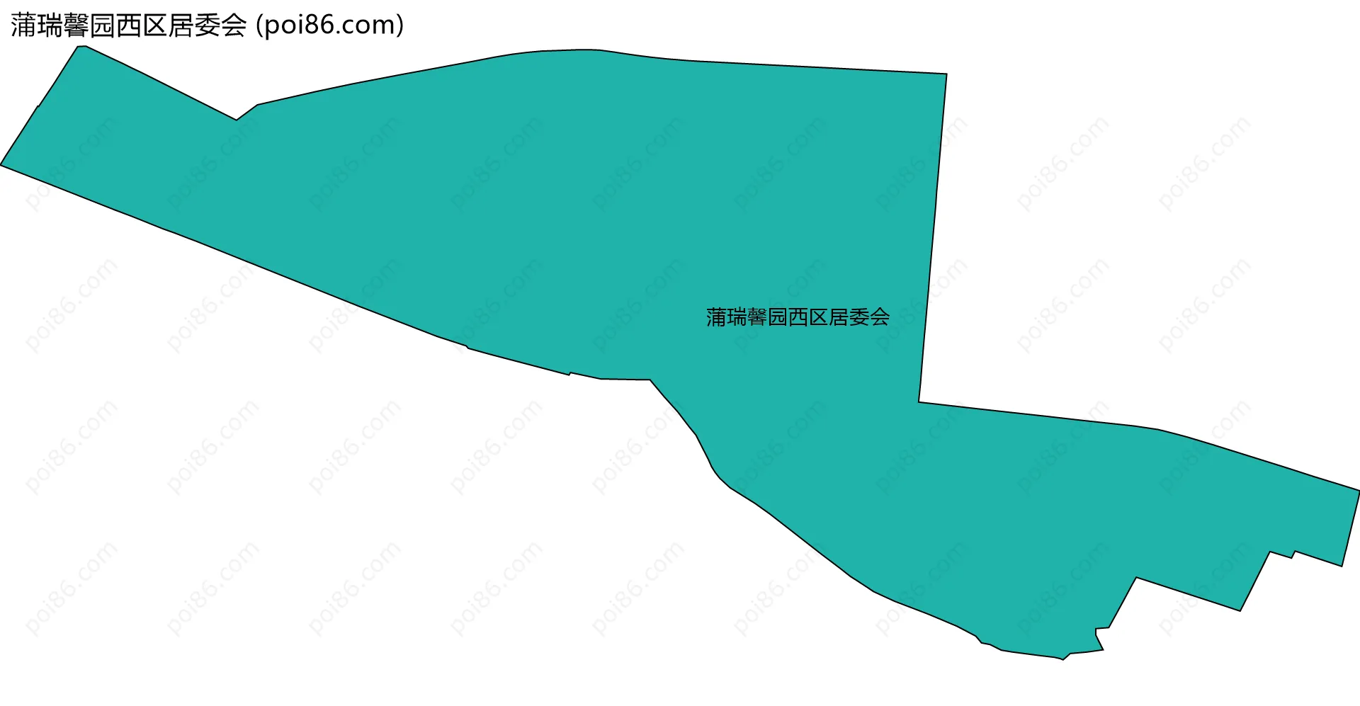 蒲瑞馨园西区居委会边界地图