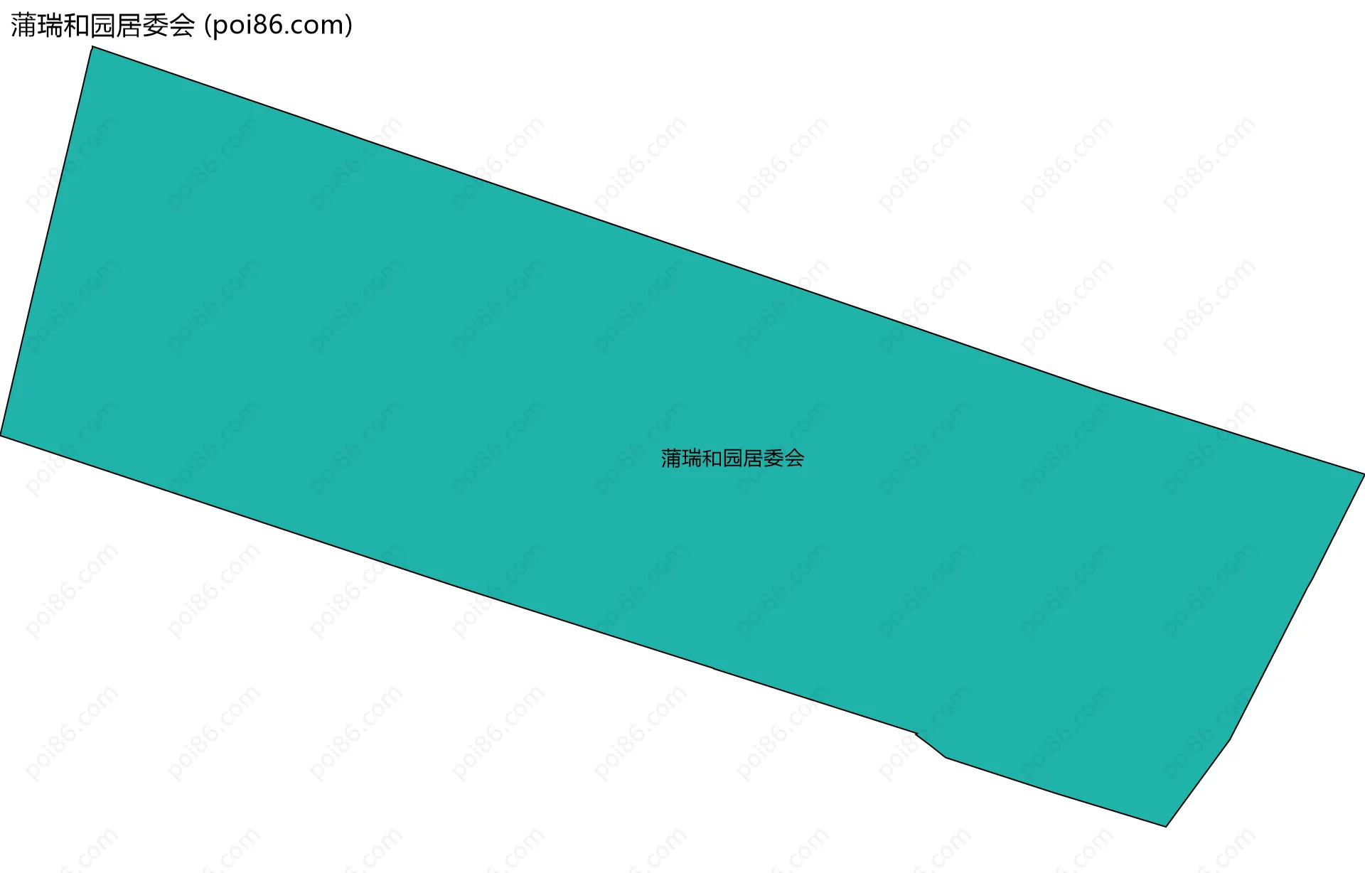 蒲瑞和园居委会边界地图