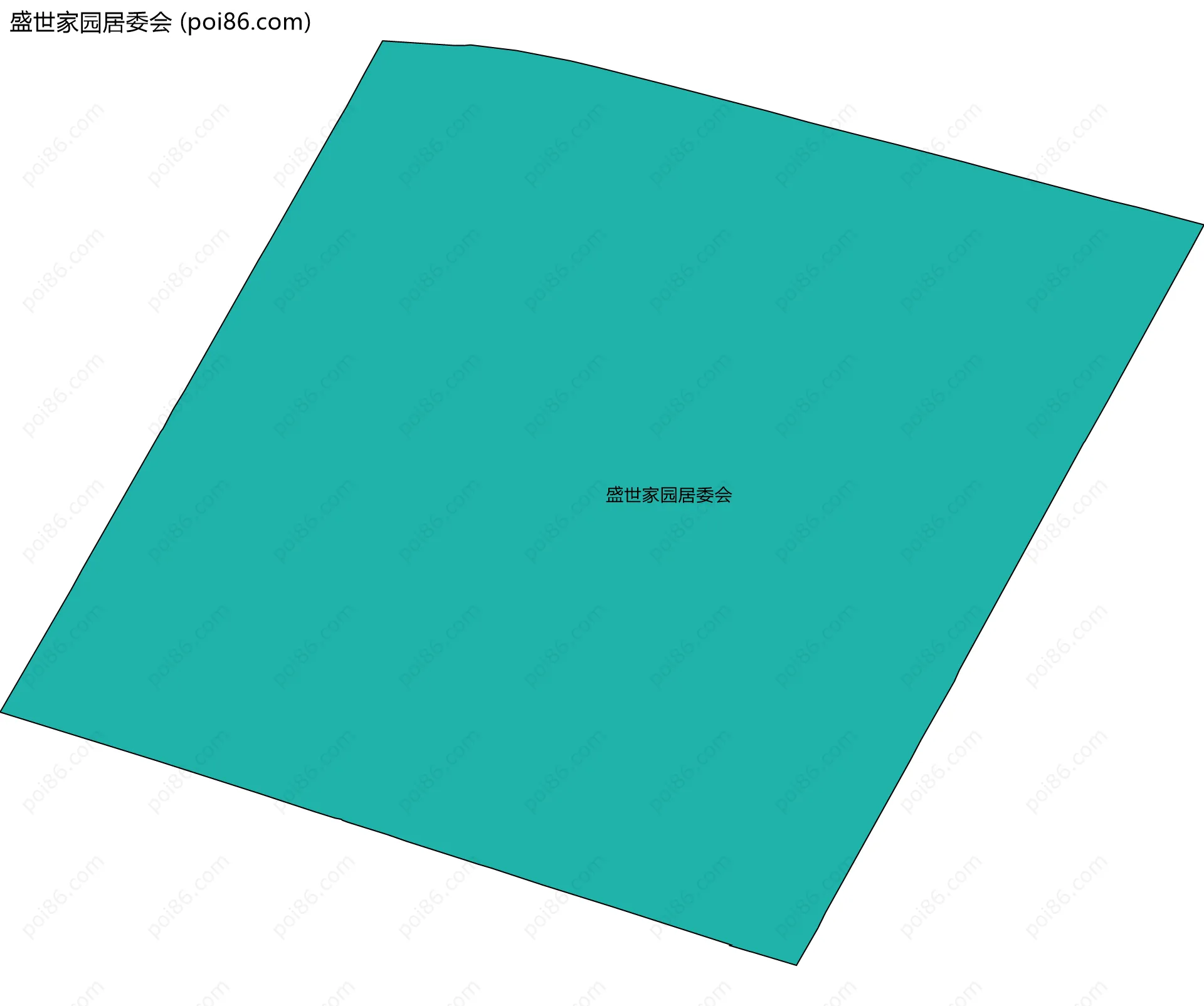 盛世家园居委会边界地图