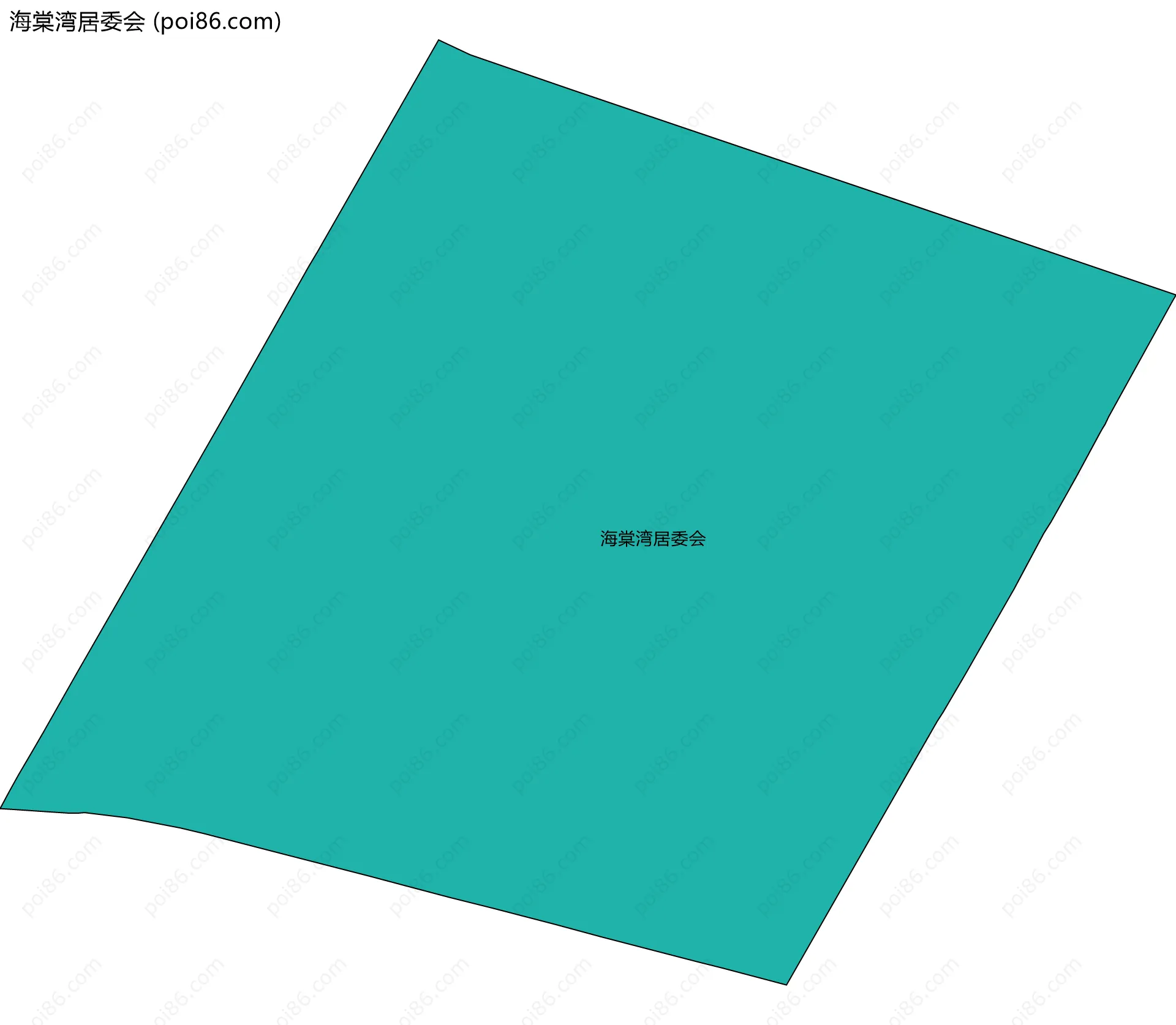 海棠湾居委会边界地图