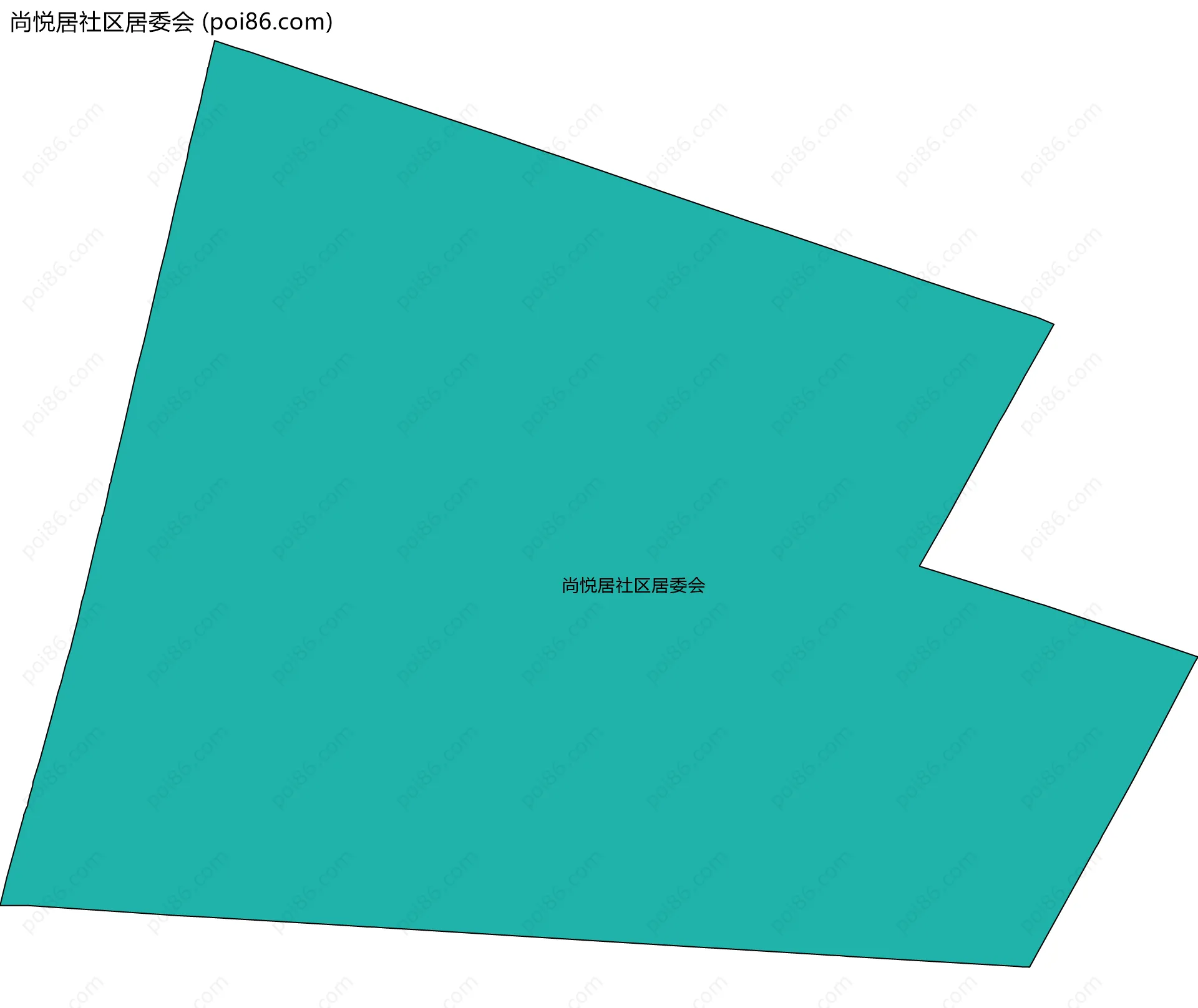 尚悦居社区居委会边界地图