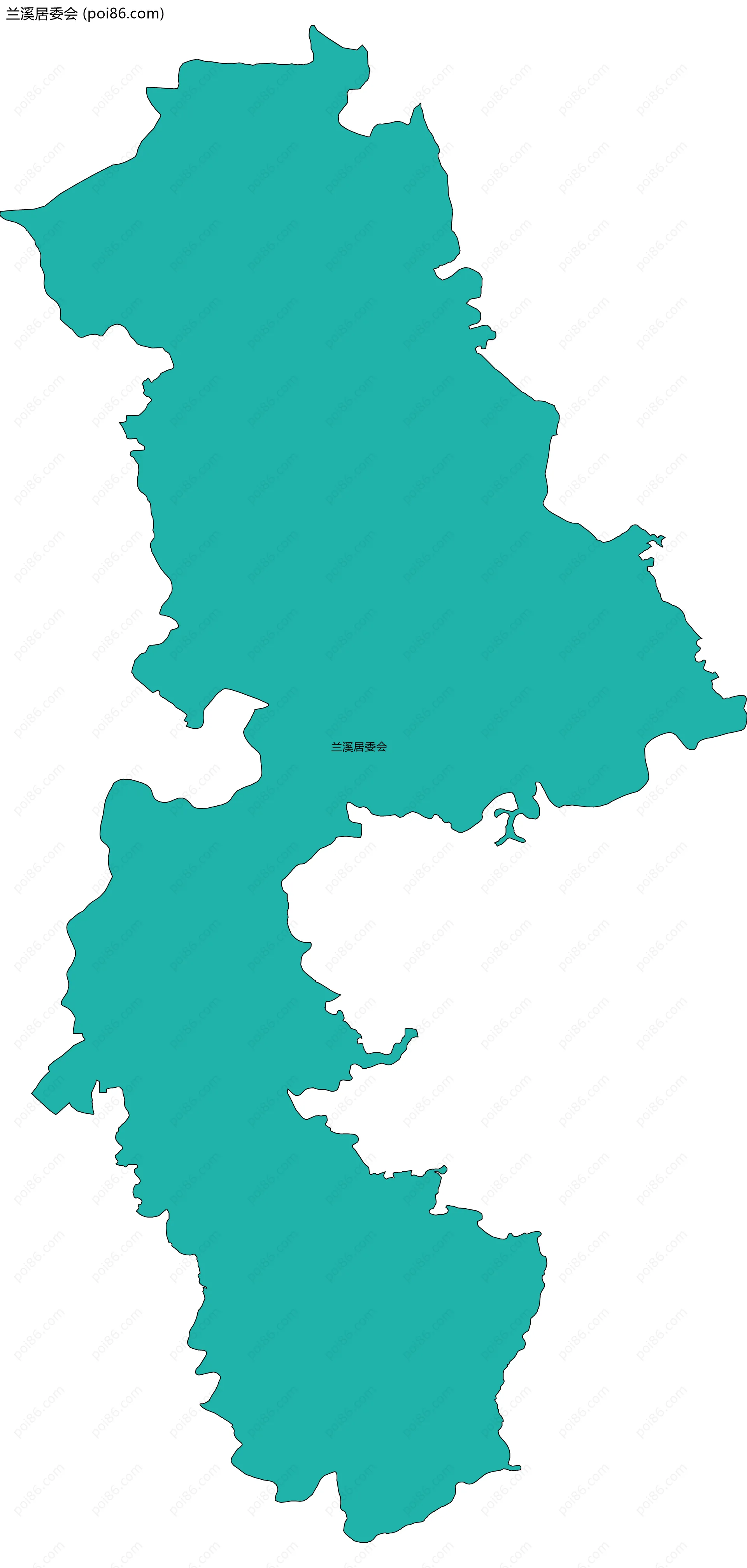 兰溪居委会边界地图