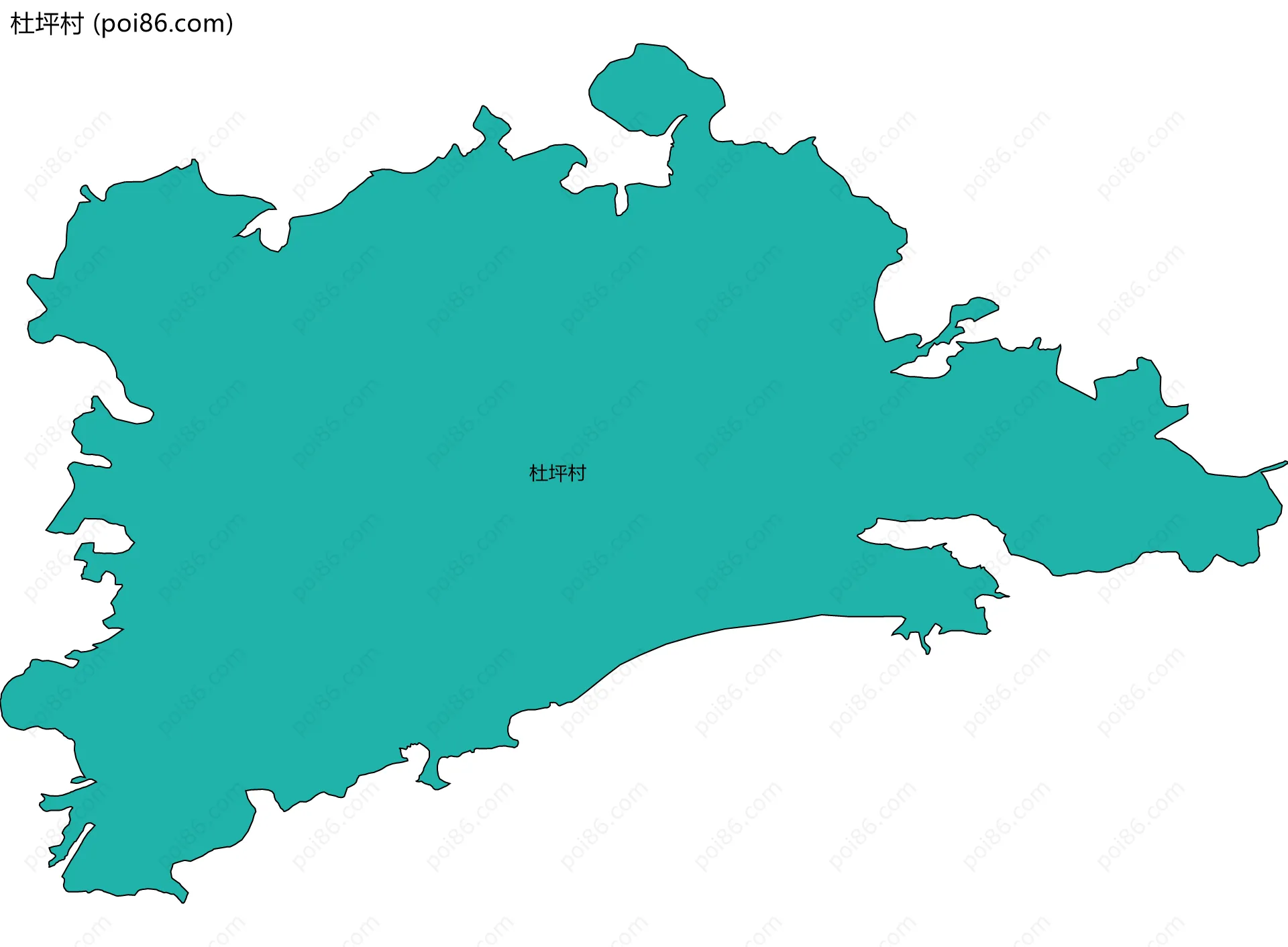 杜坪村边界地图