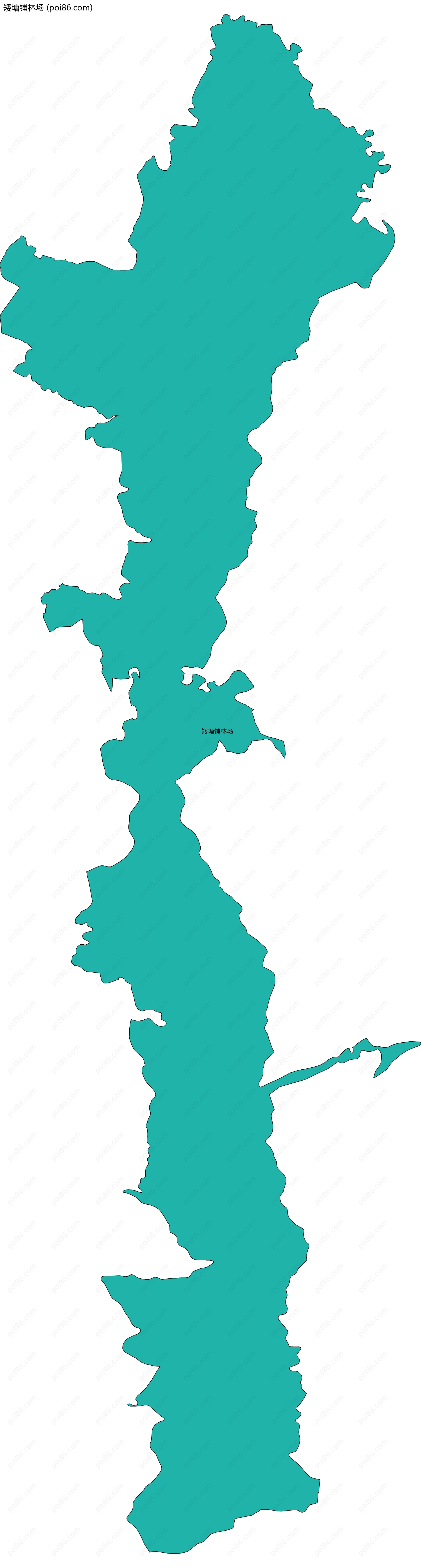 矮塘铺林场边界地图