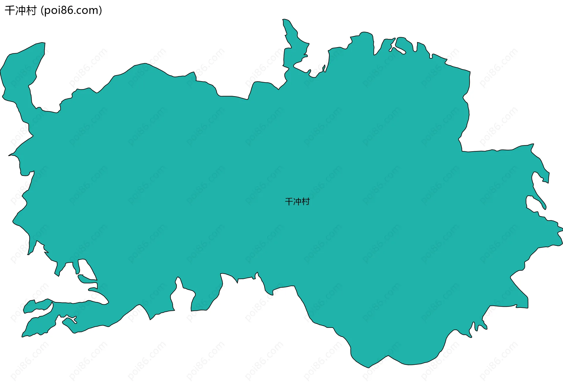 千冲村边界地图