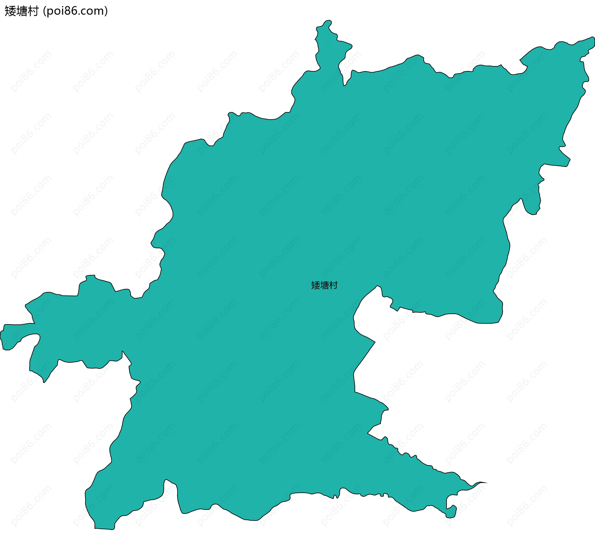 矮塘村边界地图