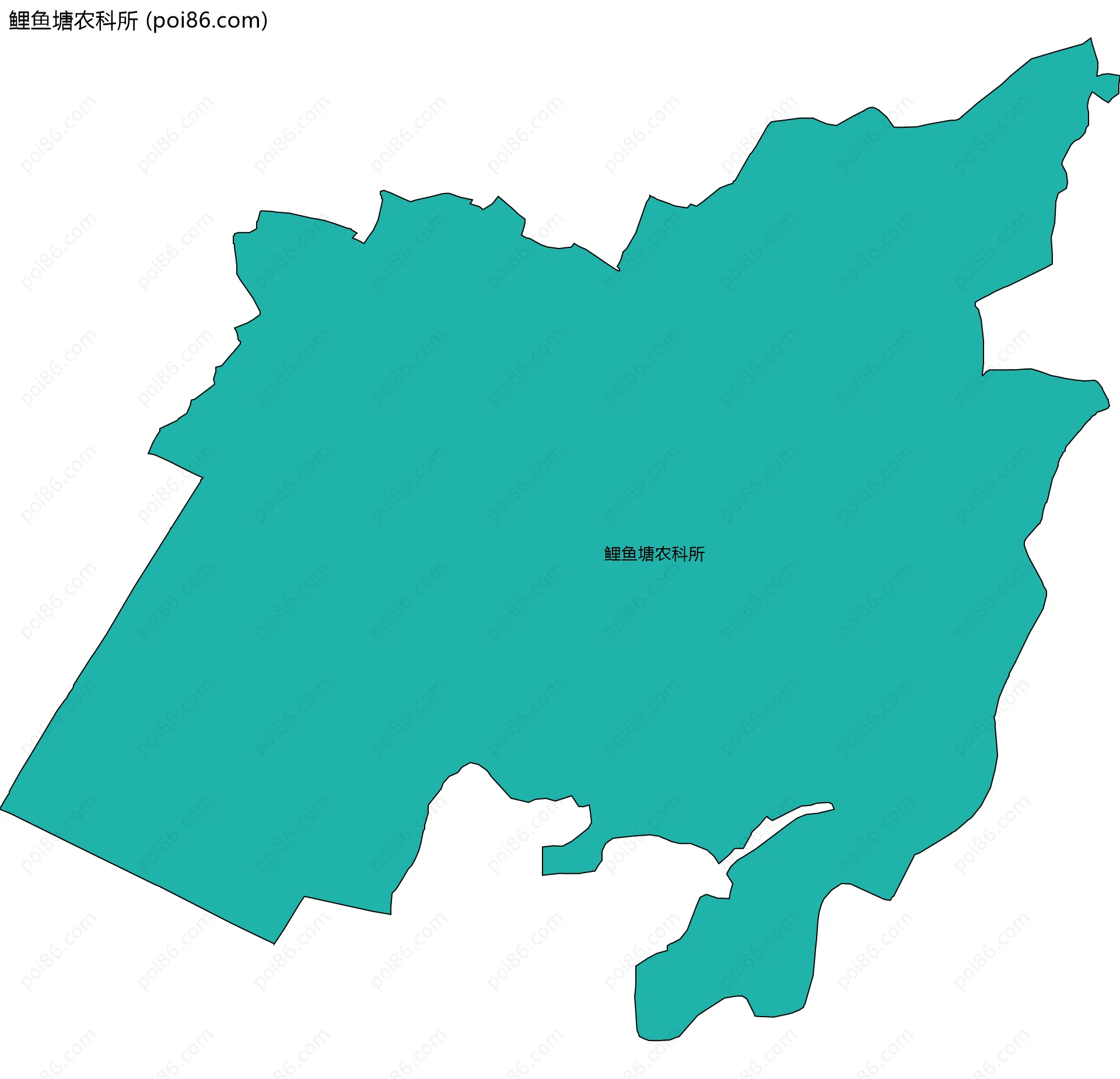 鲤鱼塘农科所边界地图