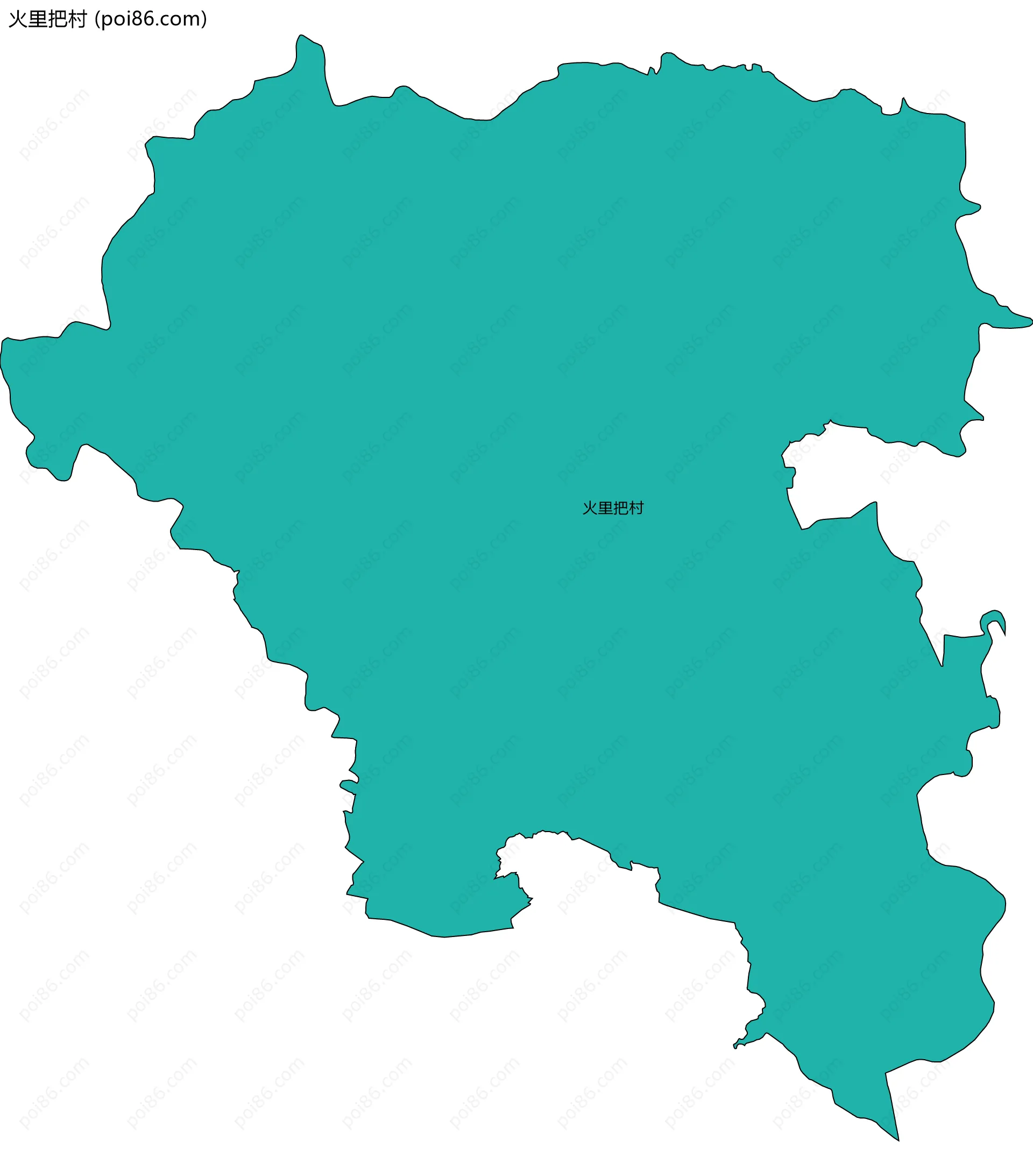 火里把村边界地图