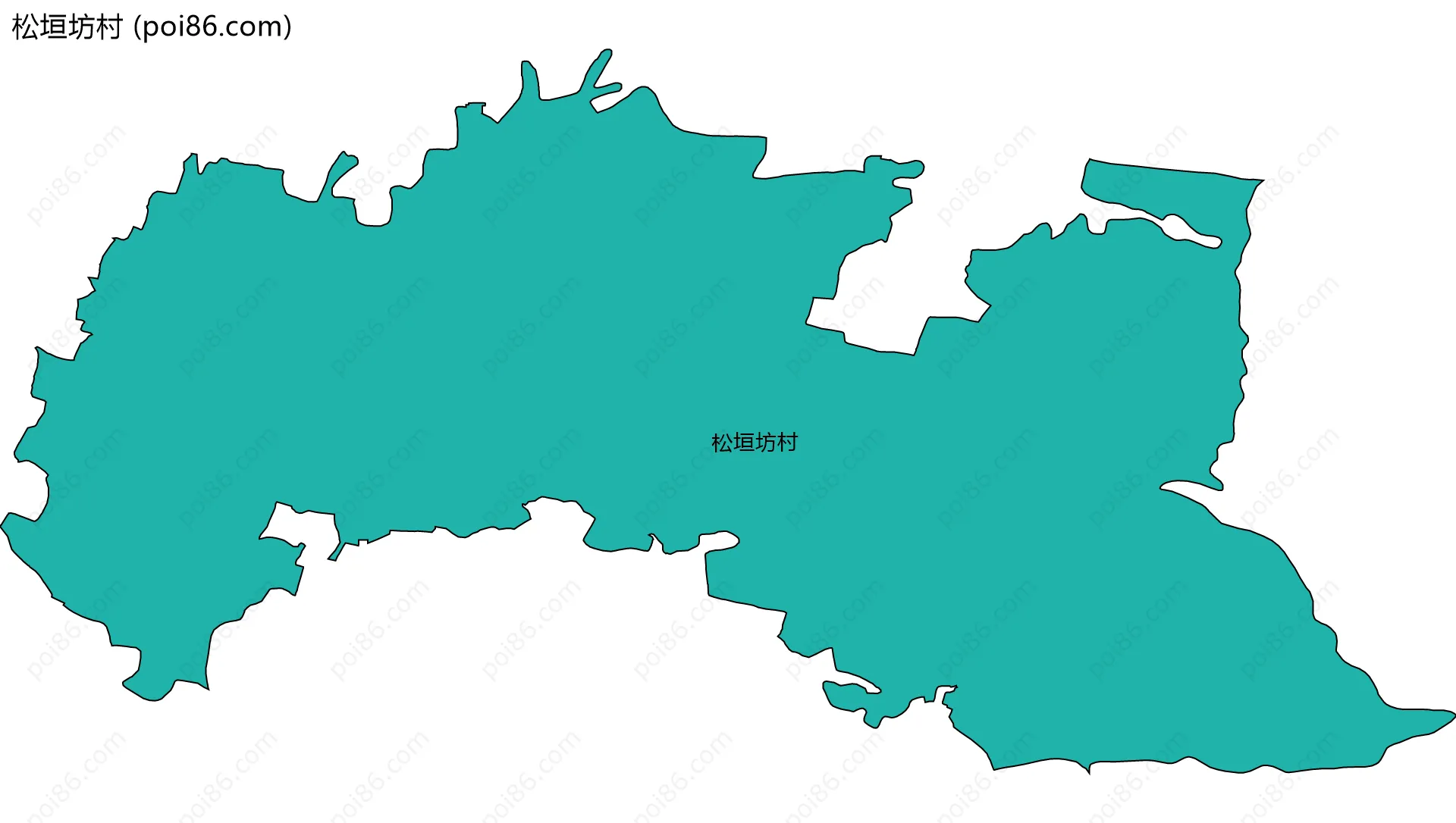 松垣坊村边界地图