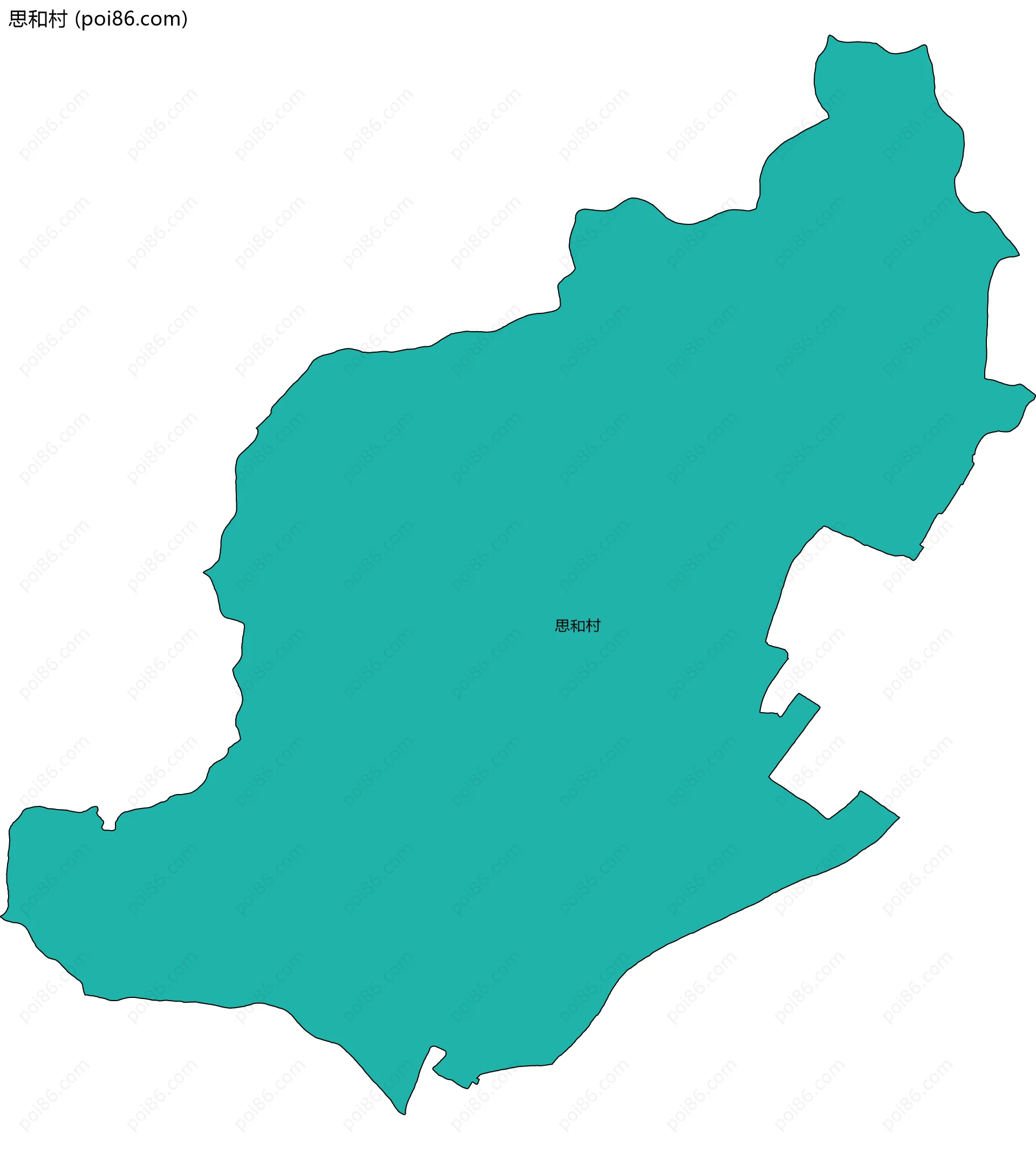 思和村边界地图