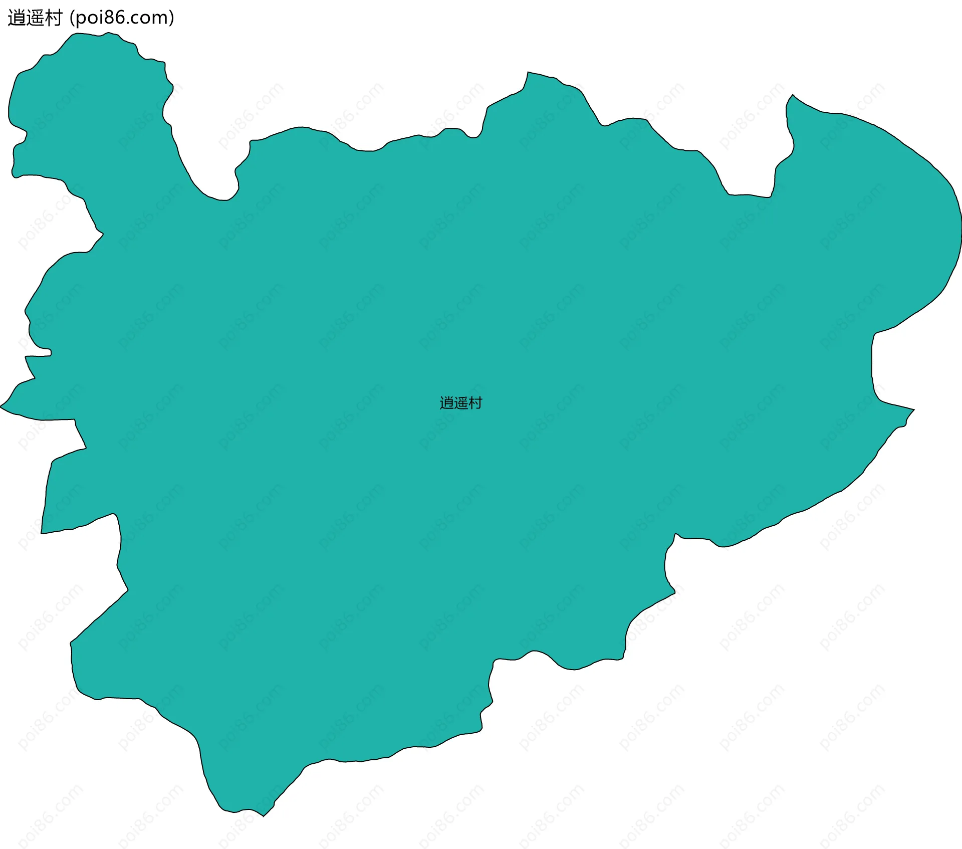 逍遥村边界地图