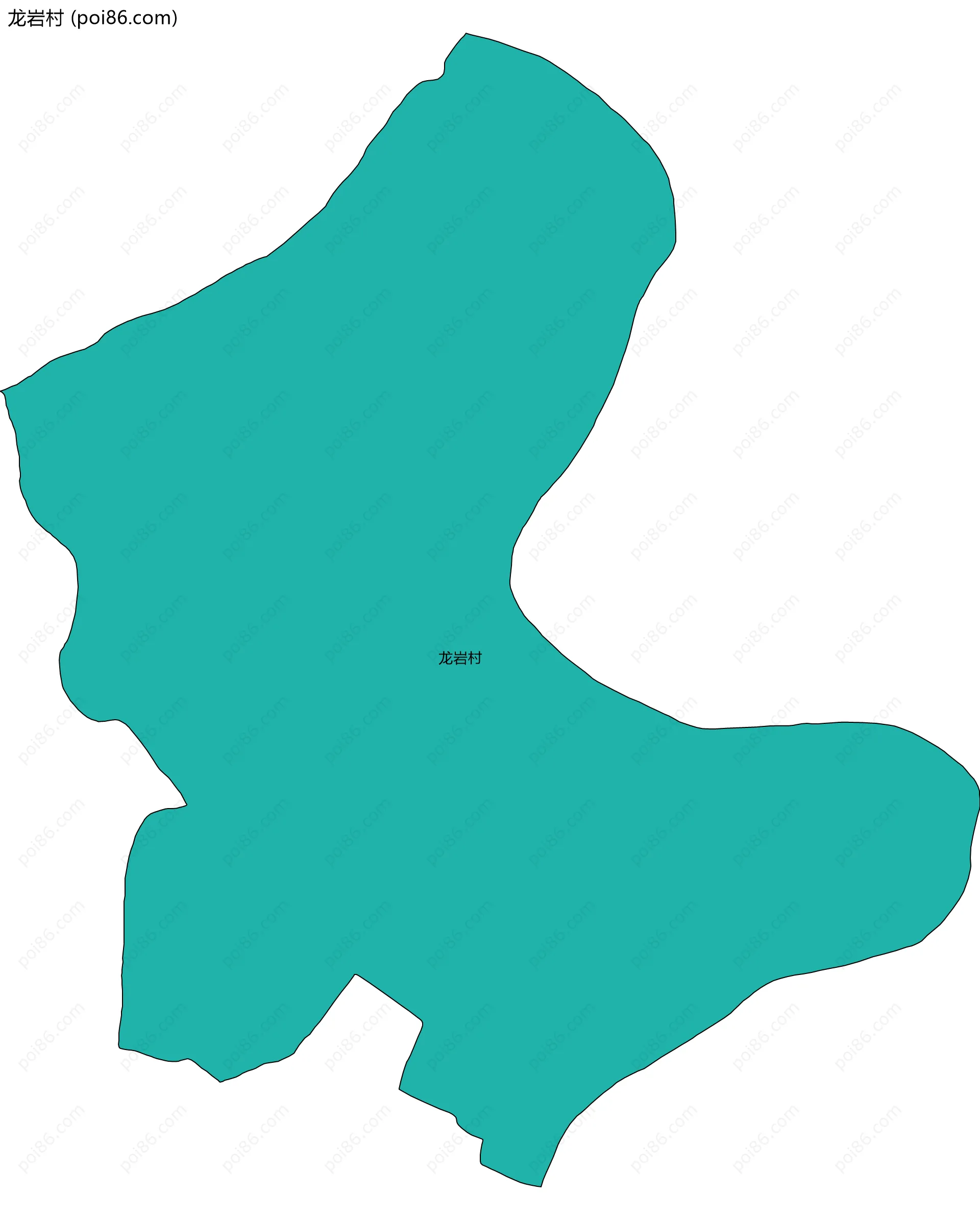 龙岩村边界地图