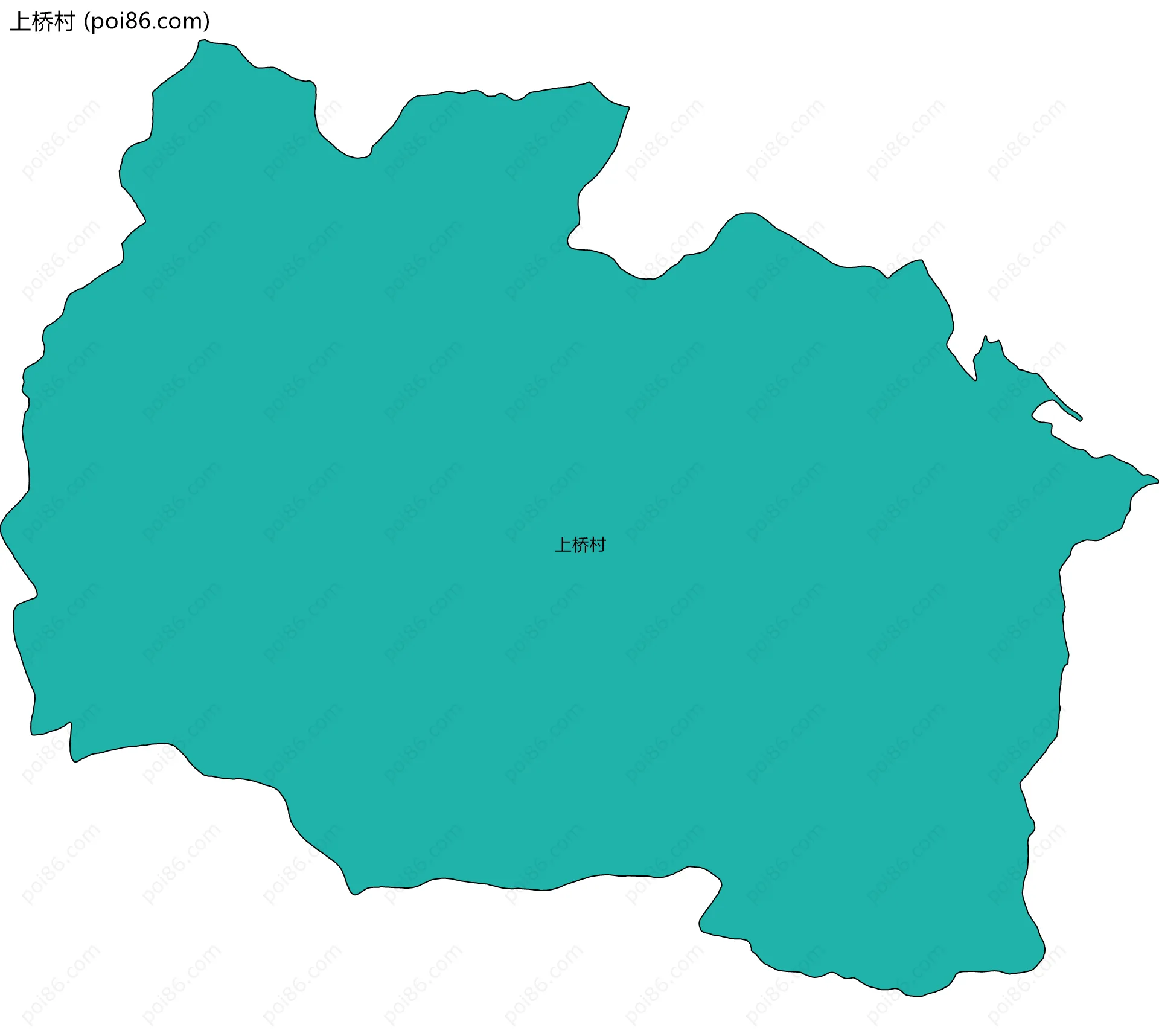 上桥村边界地图
