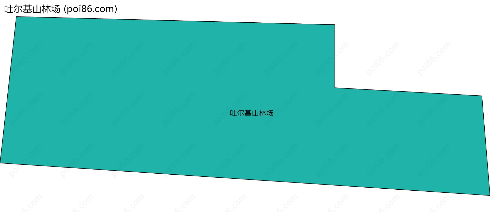 吐尔基山林场边界地图