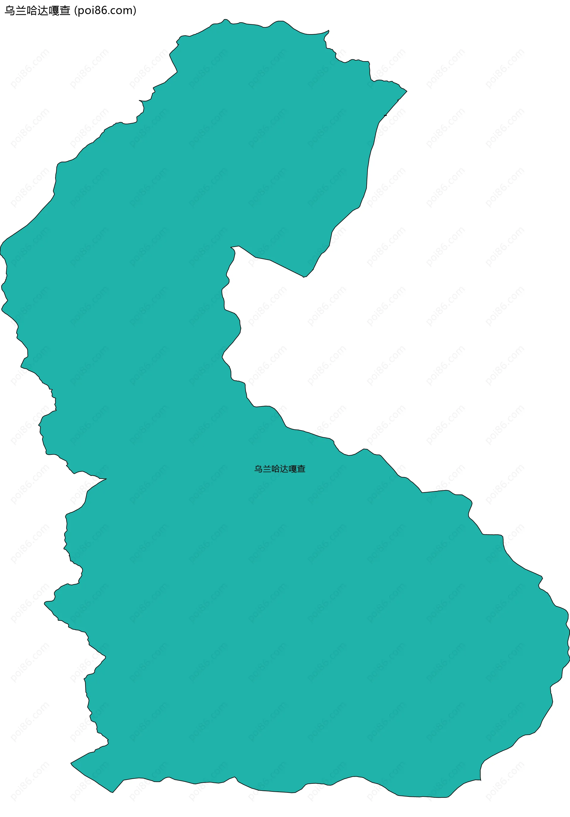 乌兰哈达嘎查边界地图