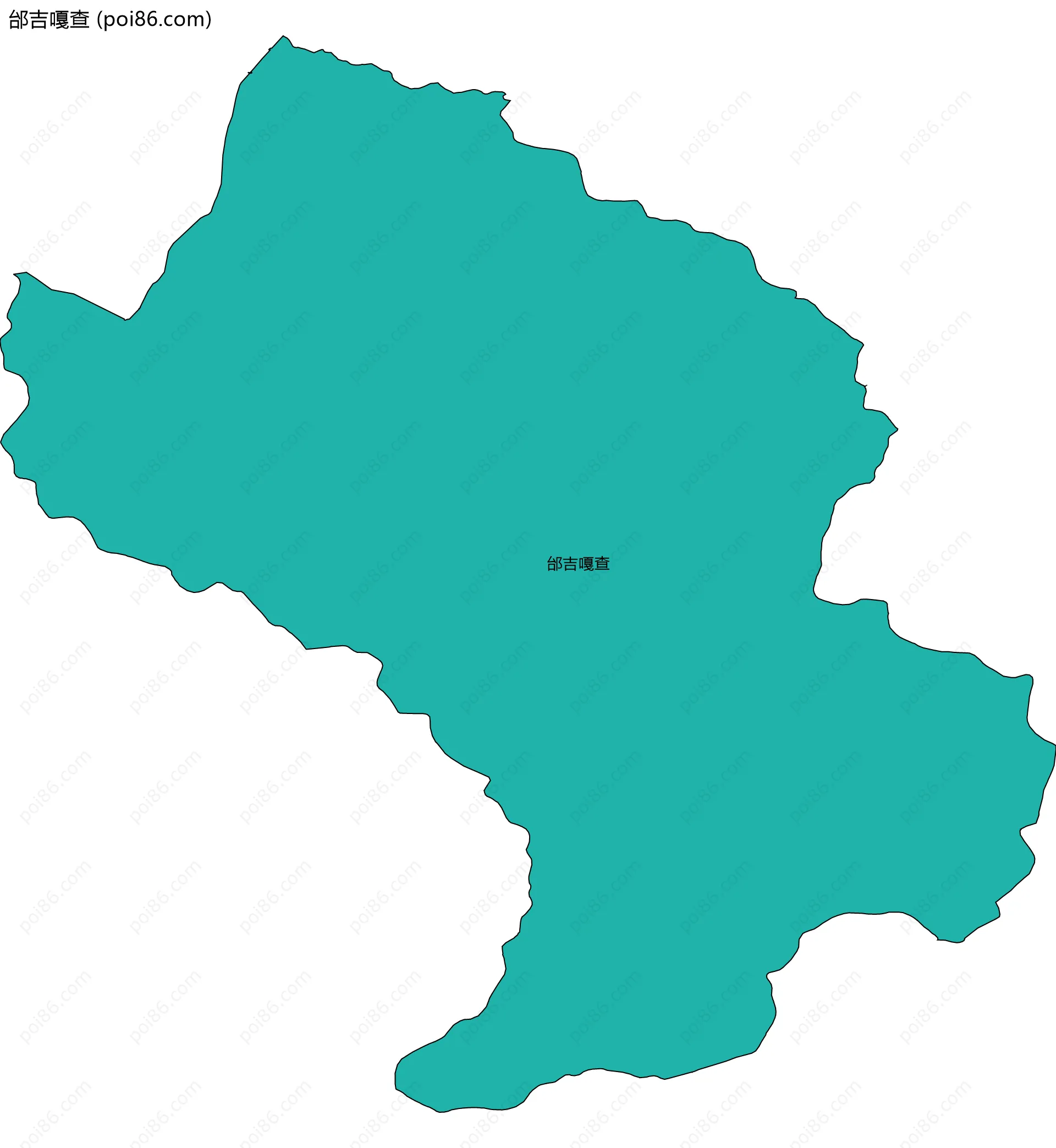 邰吉嘎查边界地图