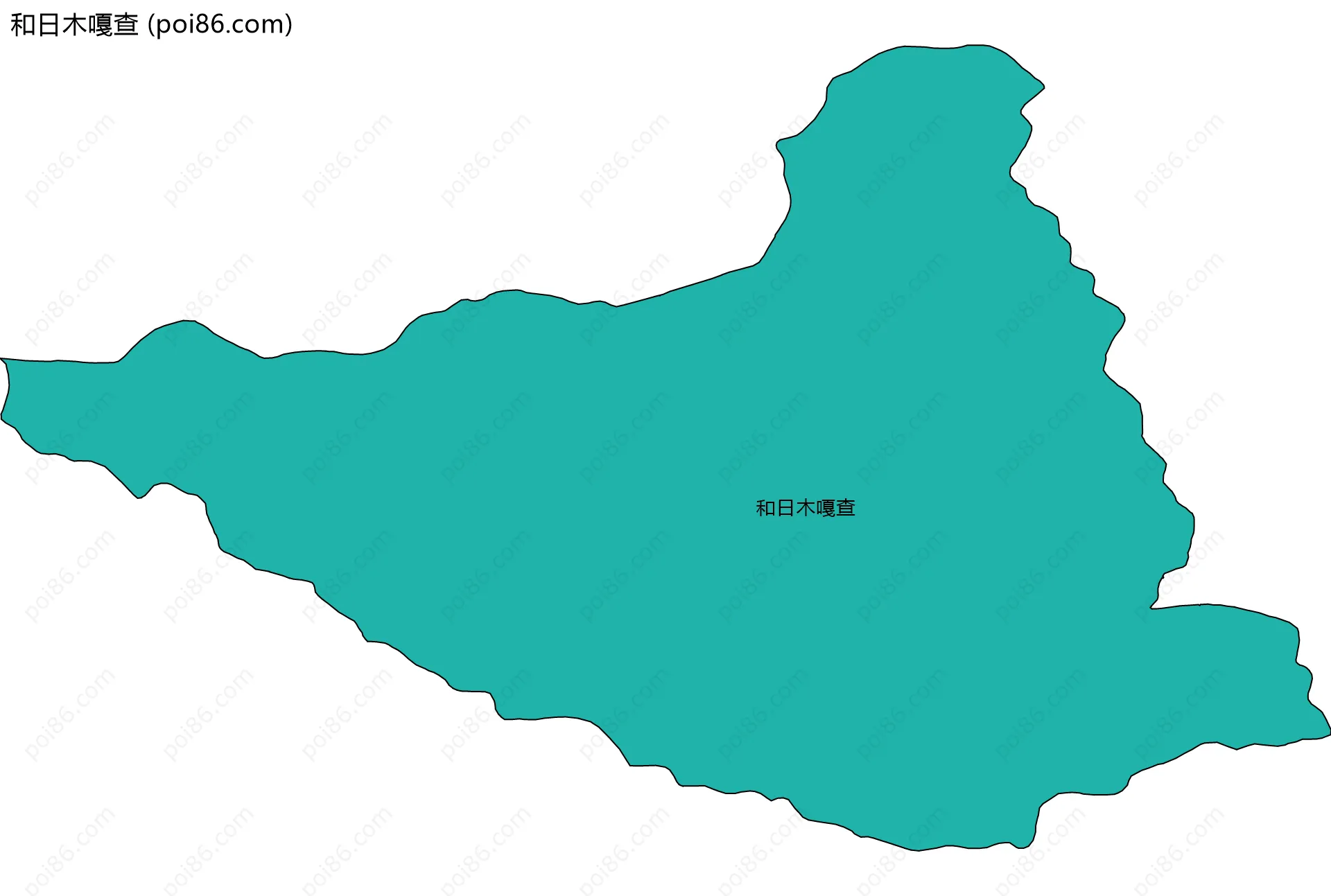 和日木嘎查边界地图