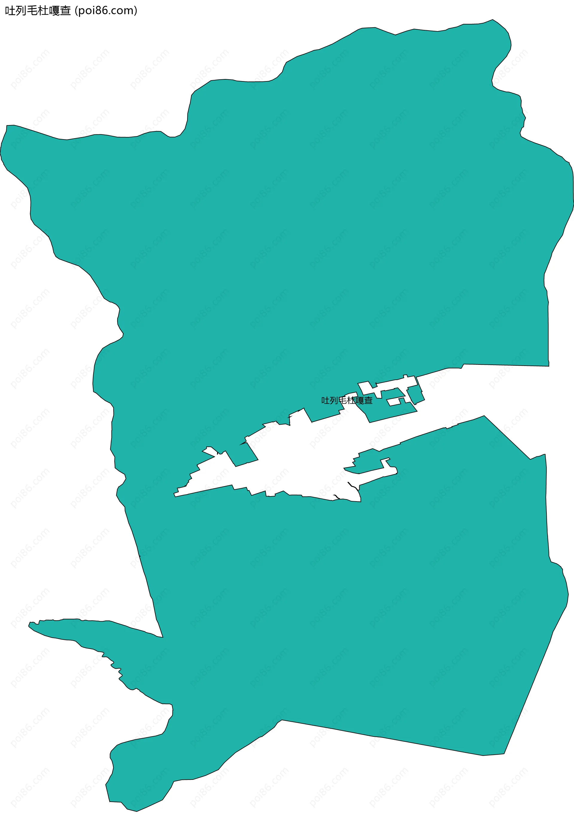 吐列毛杜嘎查边界地图