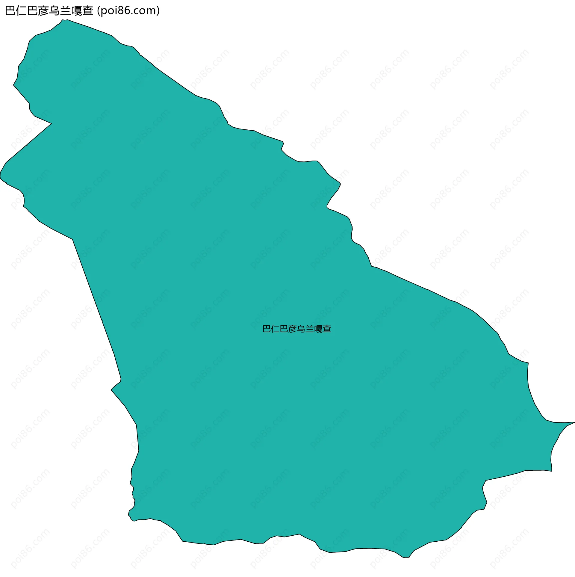 巴仁巴彦乌兰嘎查边界地图