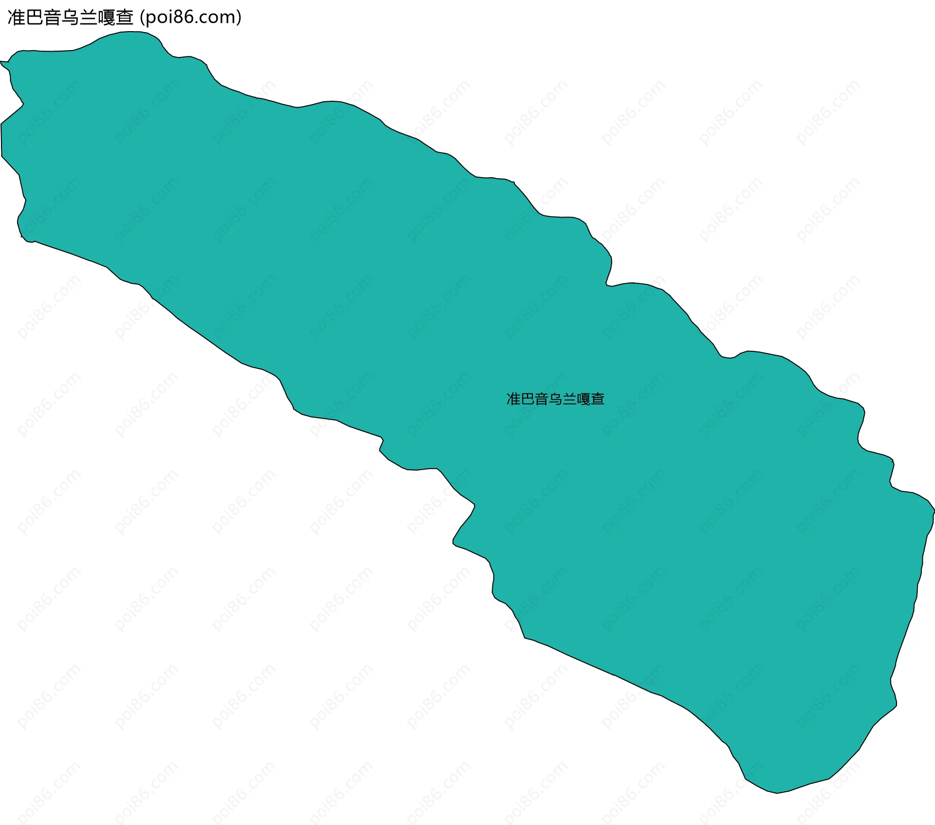 准巴音乌兰嘎查边界地图