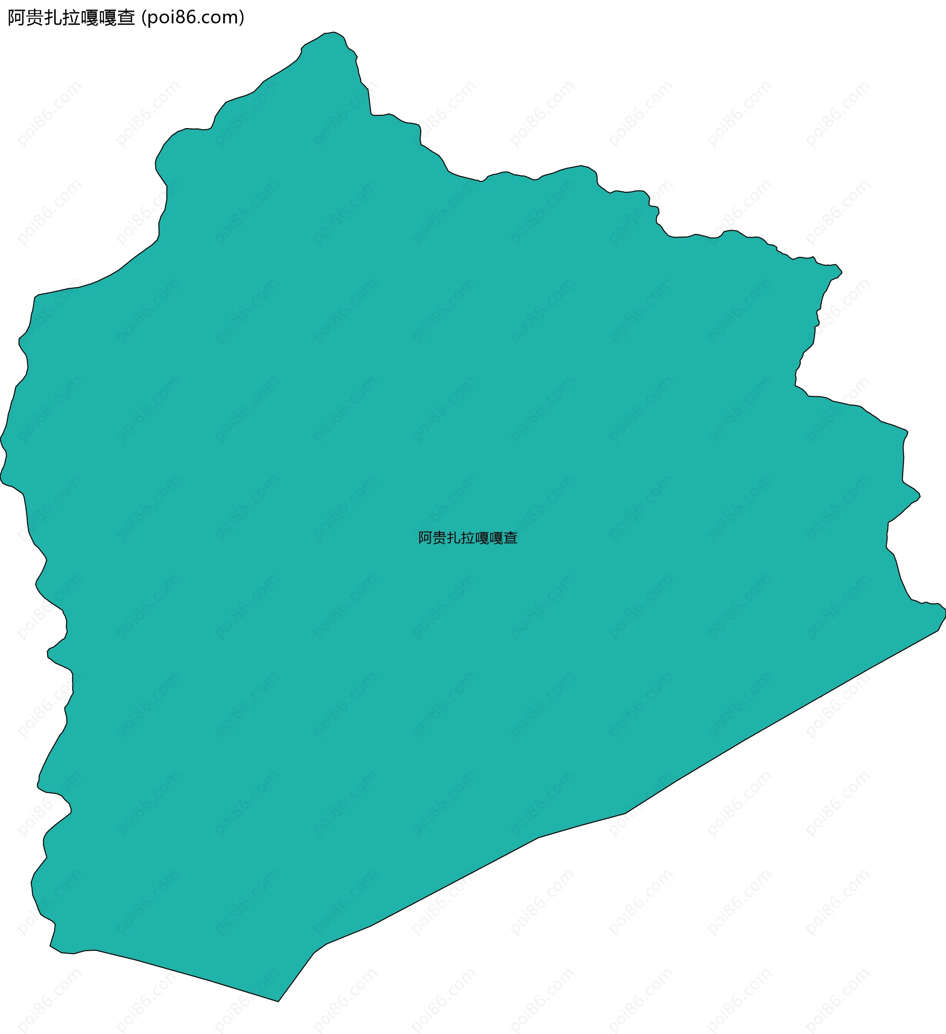 阿贵扎拉嘎嘎查边界地图